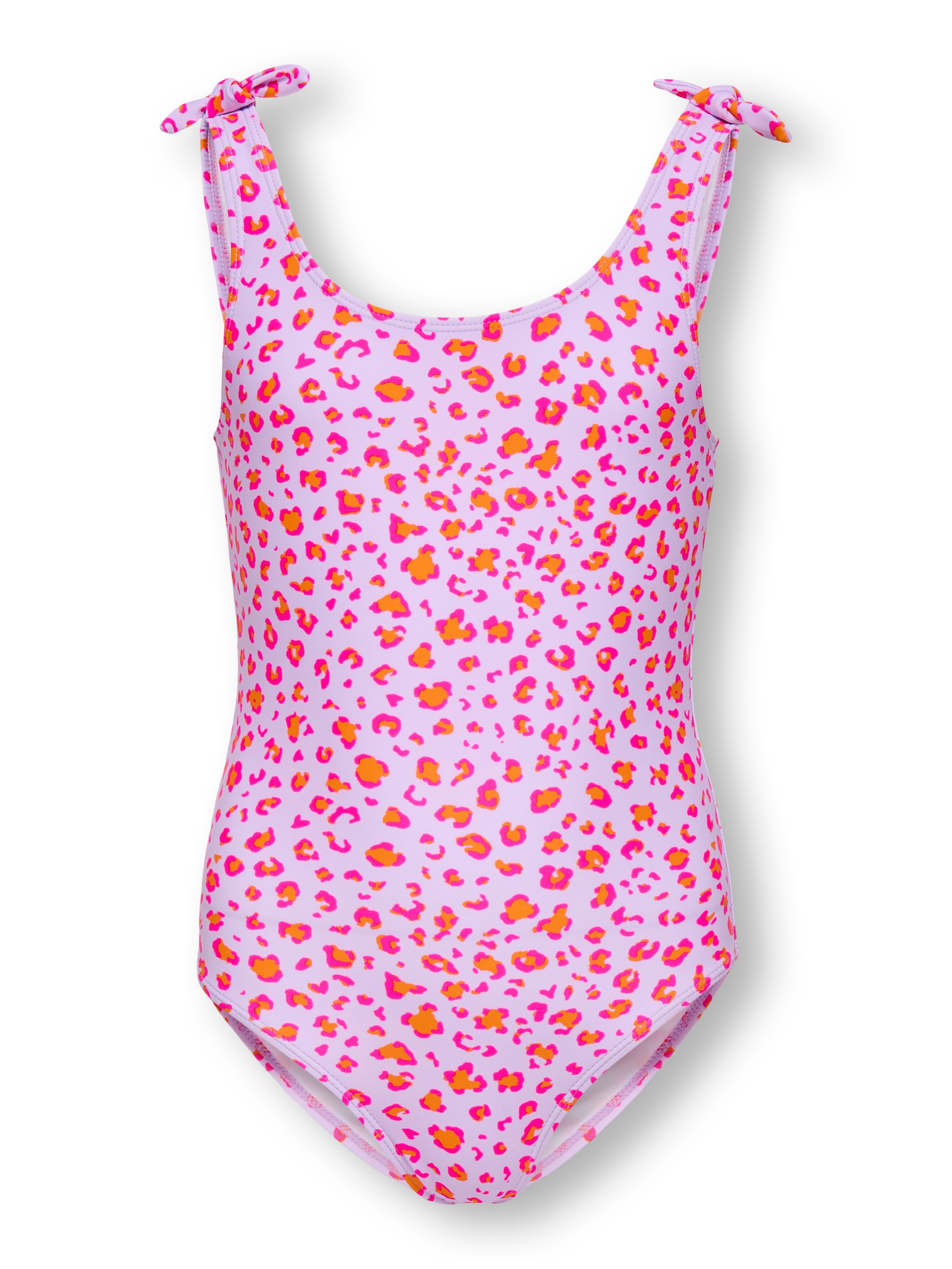 KIDS ONLY Mädchen Badeanzug "KOGBEACH KNOT SWIMSUIT ACC"oriole aop:little leo, Gr. 122, bedruckt, Polyamid, Badeanzüge, mit tollen Knotendetails auf