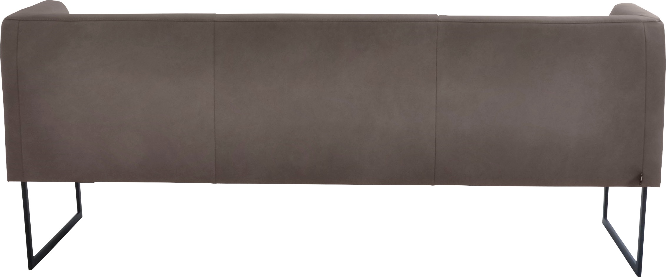 K+W Komfort & Wohnen Polsterbank »Cube«, Hammerkissenoptik, 2 Breiten, Metallkufe schwarz