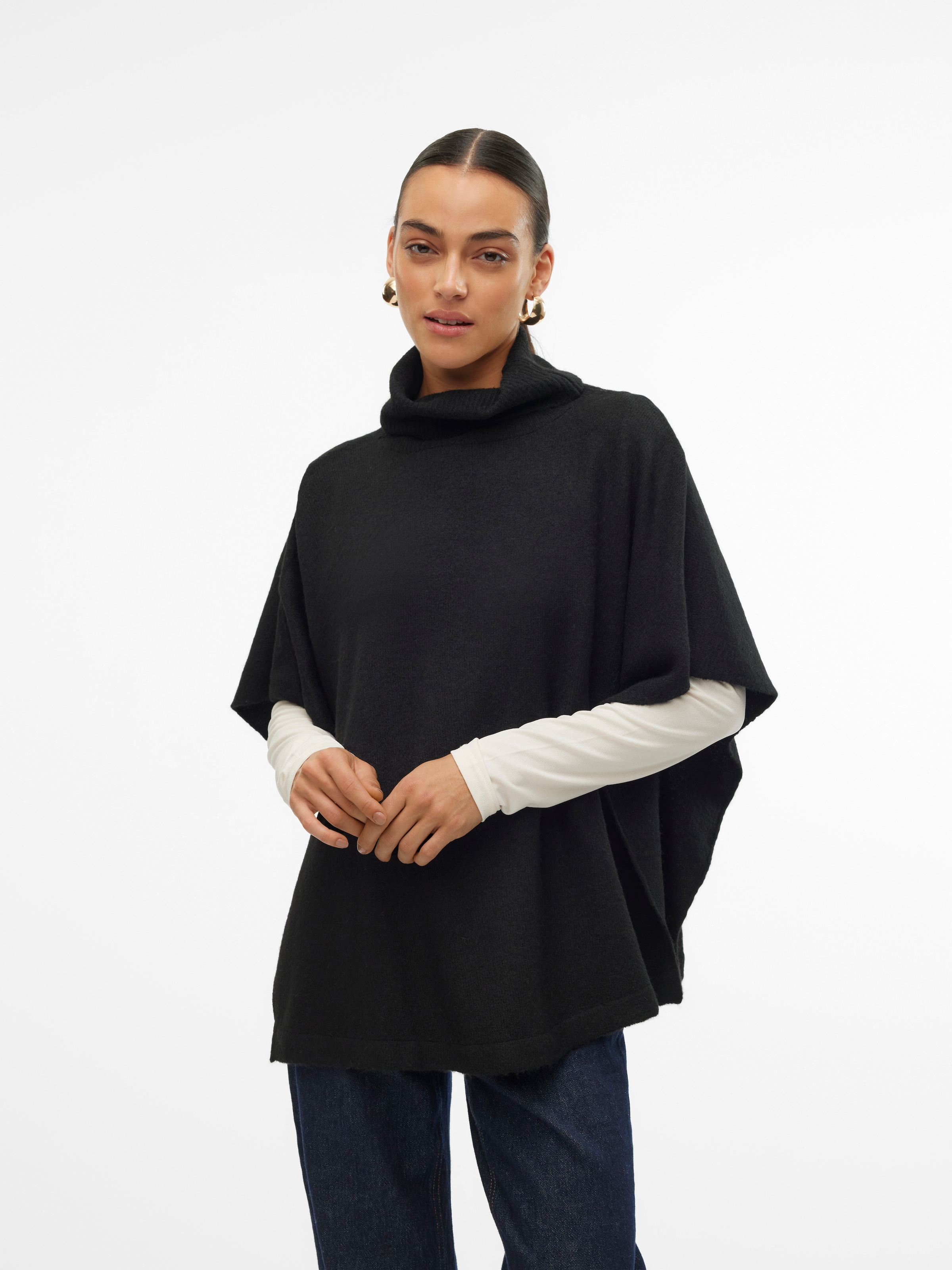 Strickponcho »VMMARY ROLLNECK KNIT PONCHO GA«