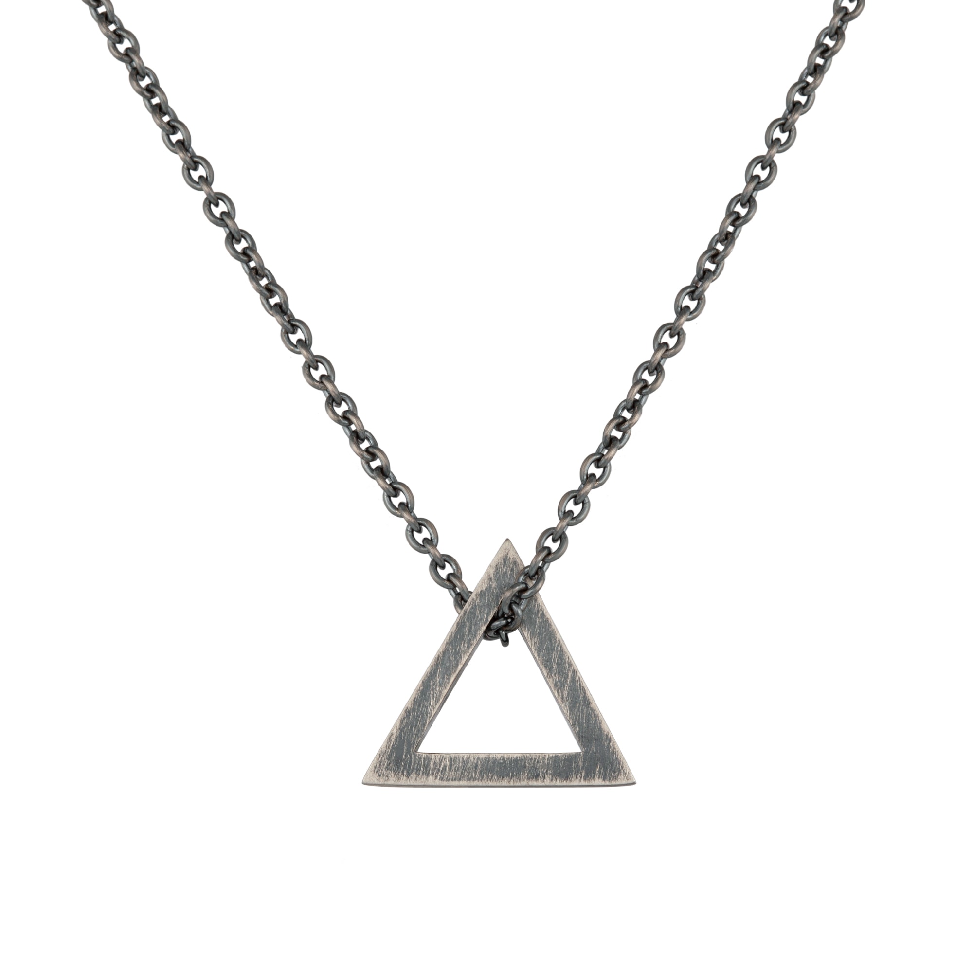 Silber Kette oxidiert ▷ »925/- Dreieck« | für mit BAUR matt CAÏ Anhänger