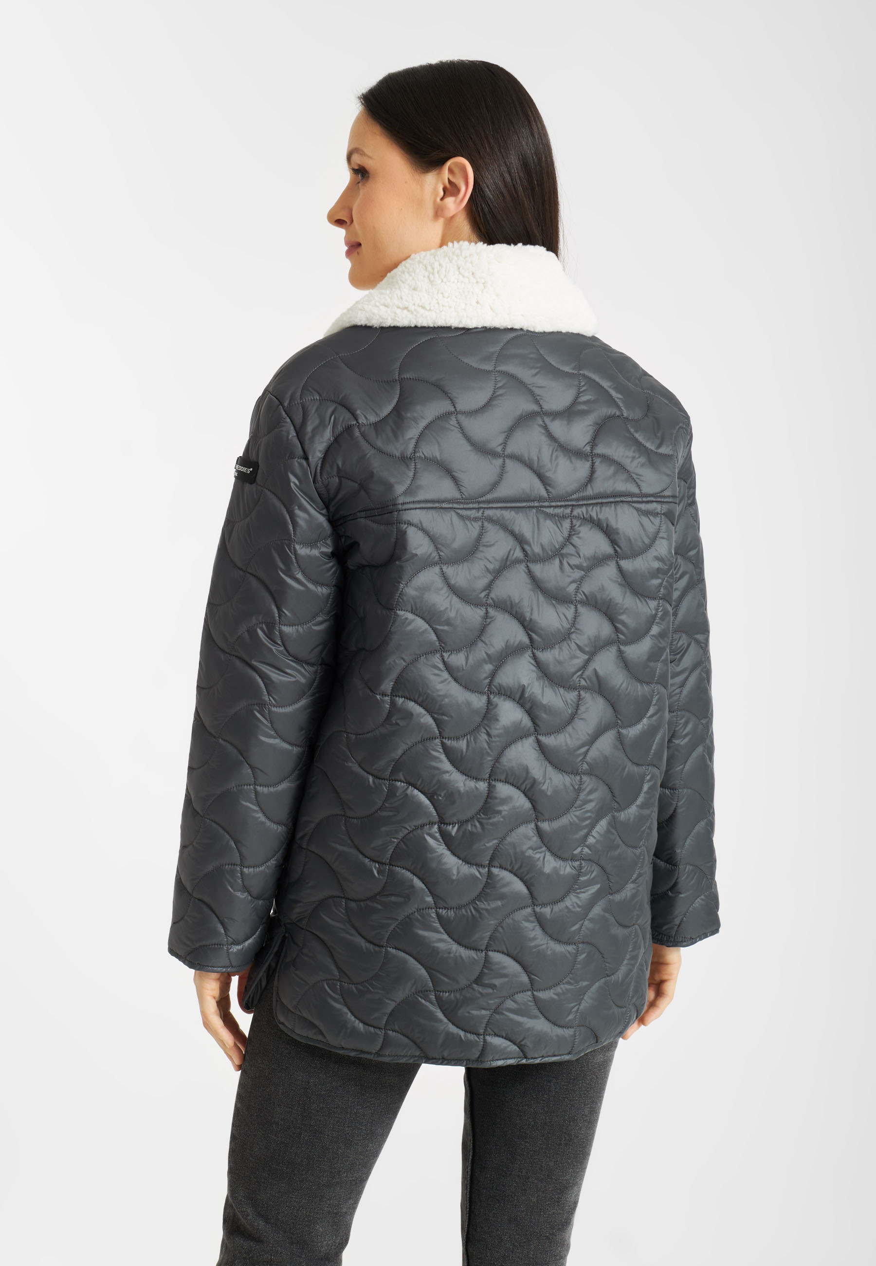 Frieda & Freddies Steppjacke "Fake Down Jacket / Kristy Long", mit Taschen günstig online kaufen