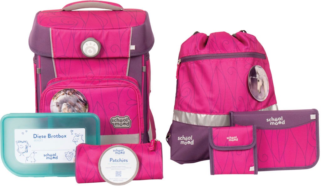 SCHOOL-MOOD® Schulranzen »Hero Maxx Air+, Luisa (Einhorn)«, retroreflektierende... kaufen