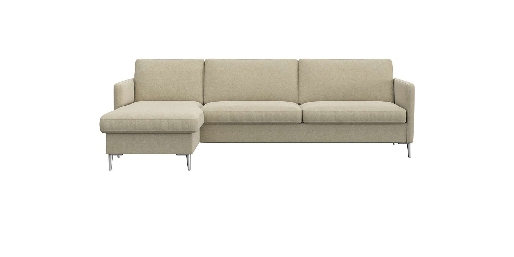 FLEXLUX Ecksofa "Fiore, super Sitzkomfort durch Kaltschaum im Sitz, L-Form" günstig online kaufen