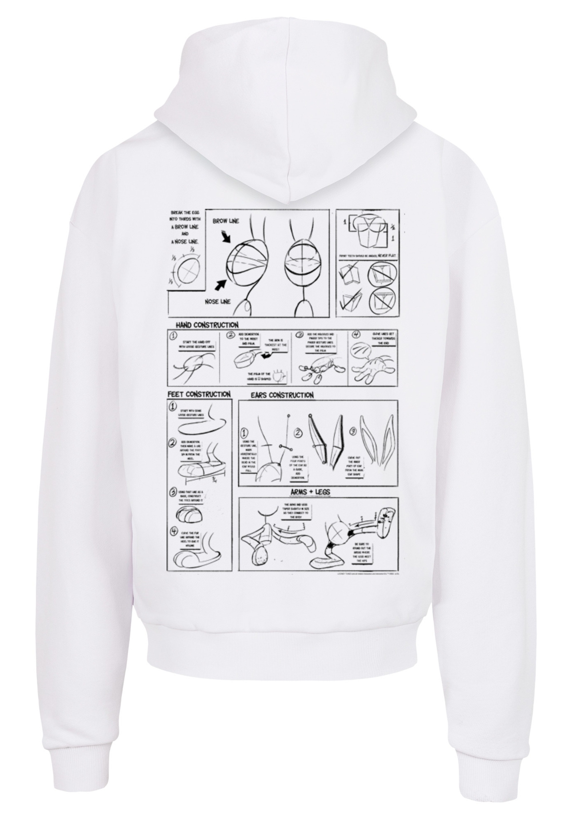 F4NT4STIC Kapuzenpullover »Looney Tunes Bugs Bunny Construction«, Print