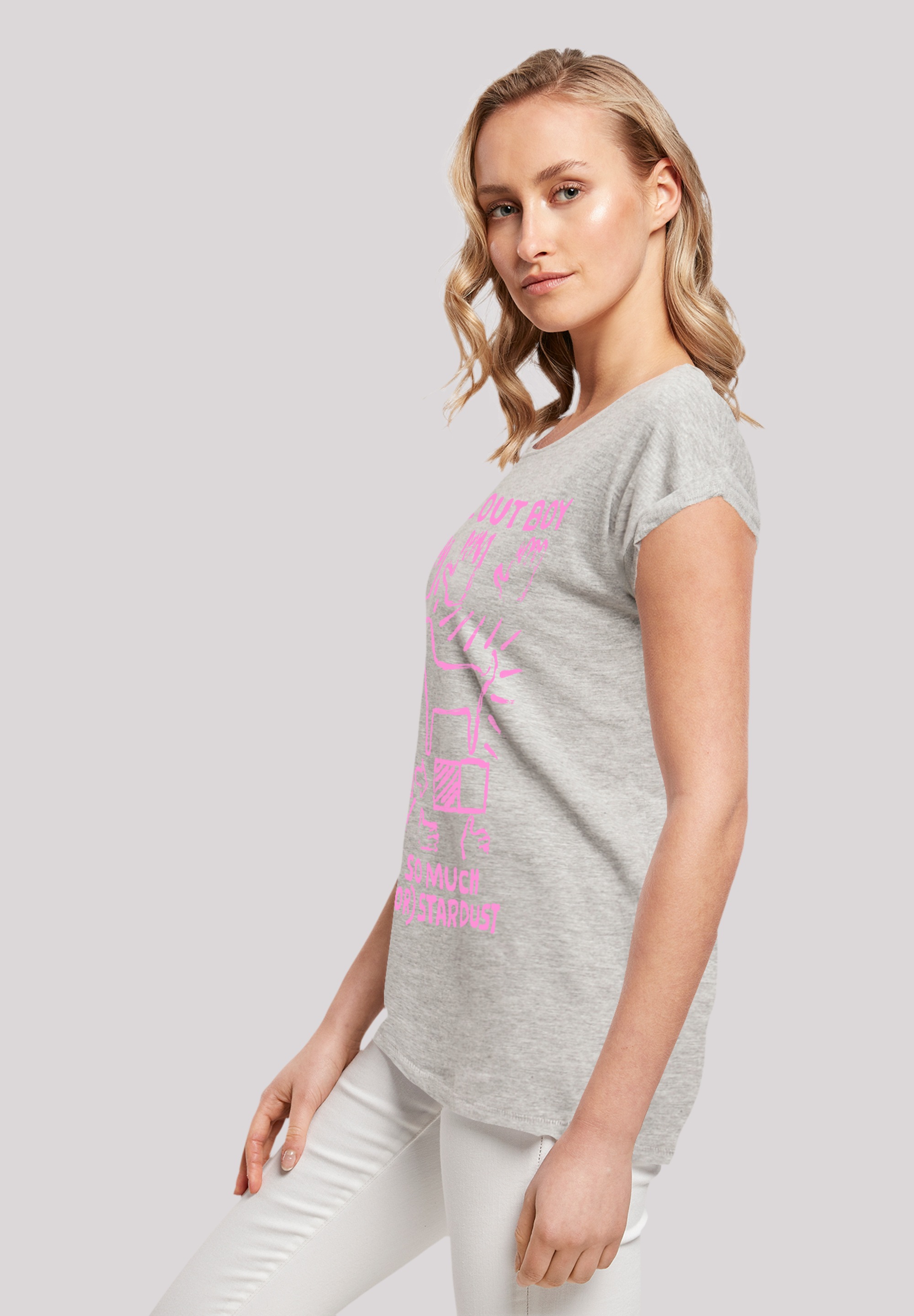 F4NT4STIC T-Shirt »Fall Out Boy Pink Dog So Much Stardust«, Premium Qualität