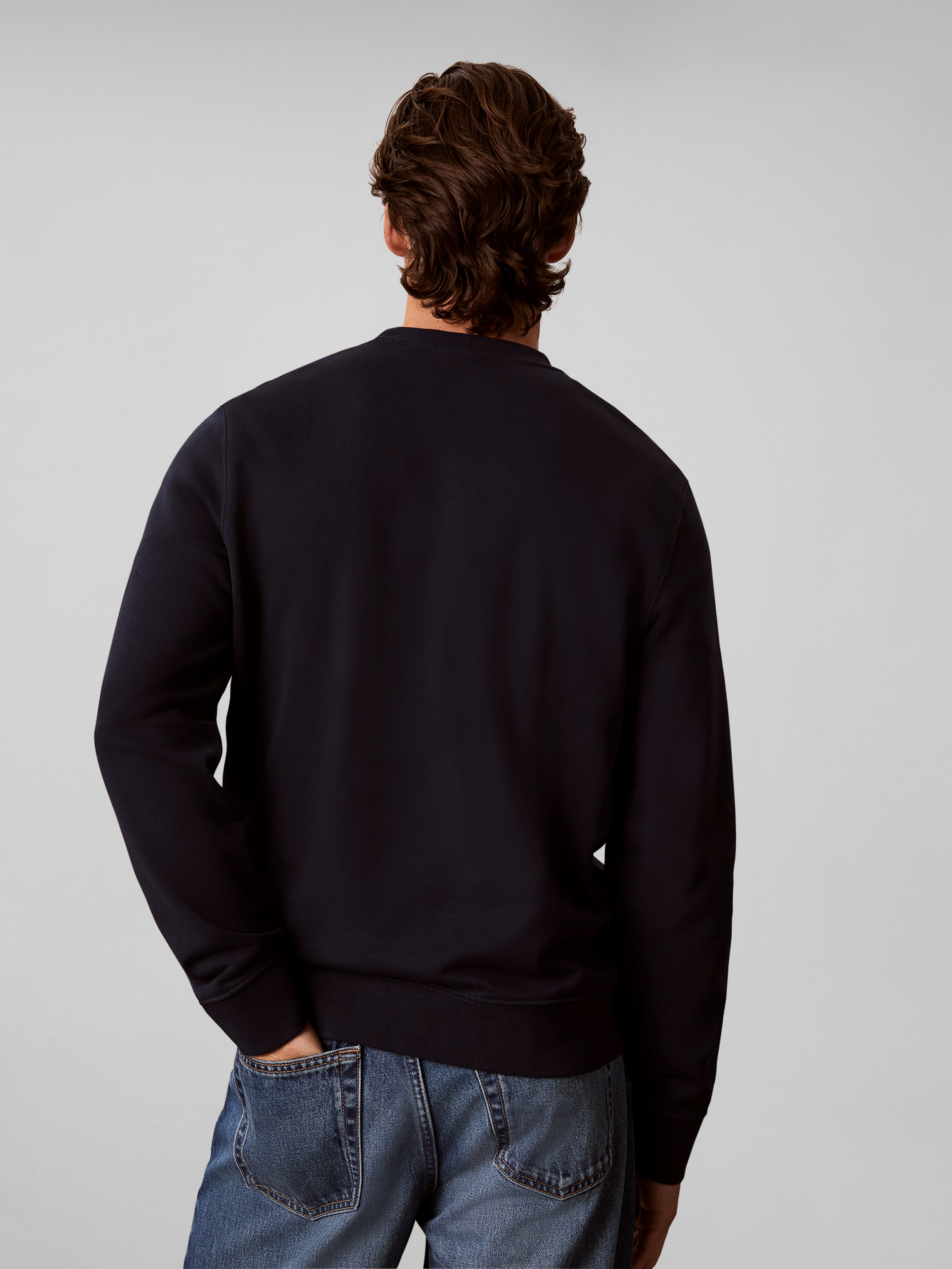 Calvin Klein Jeans Sweatshirt , Rundhalsausschnitt, Regular Fit, großer Logo-Print
