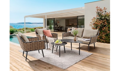 Gartenlounge-Set »RAVENNA«, (Set, 12 tlg.), Aluminium, 1 Sofa, 2 Sessel, 2 Tische...