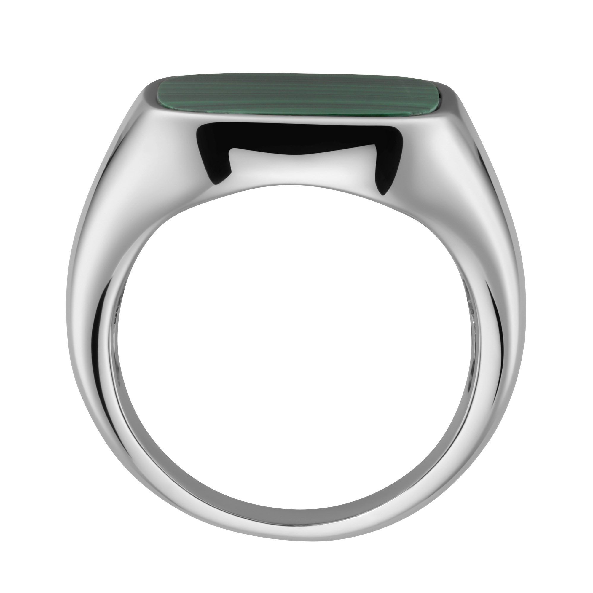 GIORGIO MARTELLO MILANO Silberring »Siegelring mit Malachit, Silber 925«