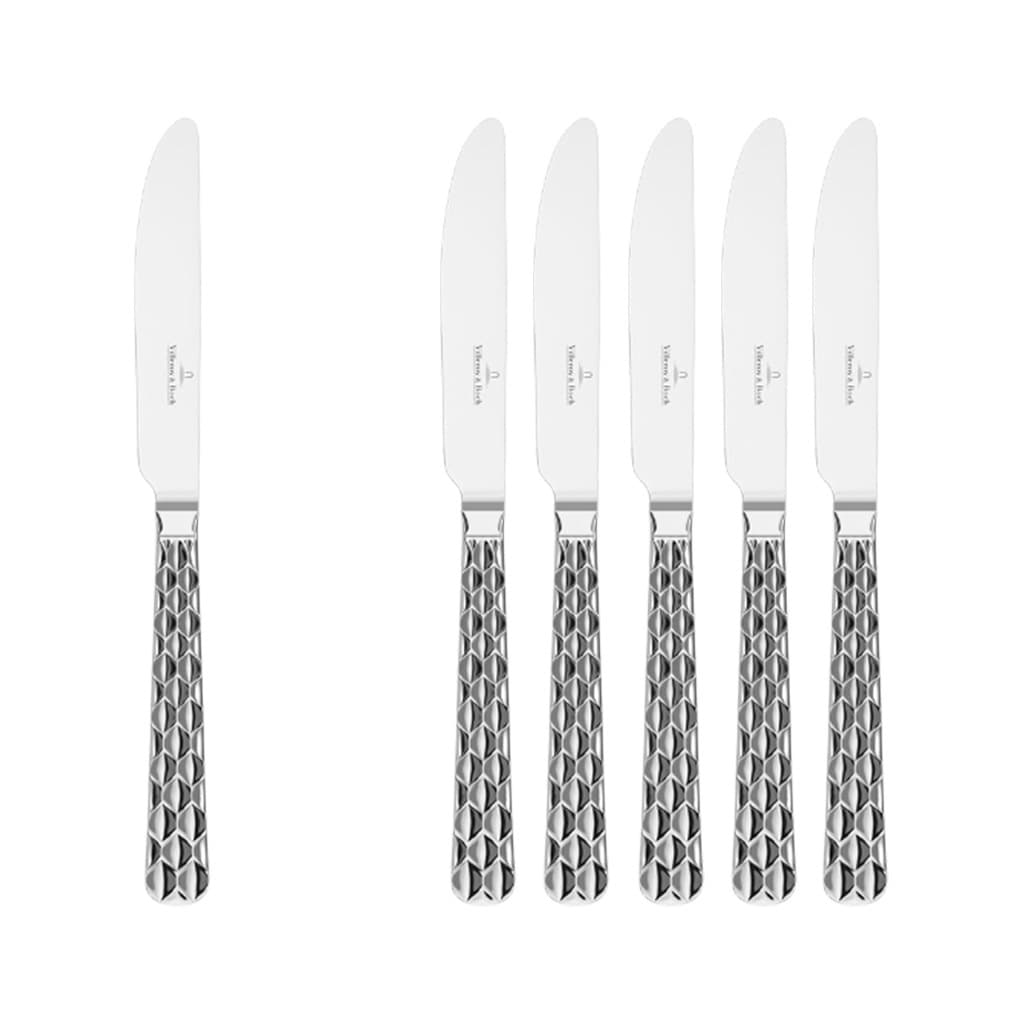 Villeroy & Boch Tafelmesser "Tafelmesser Boston 237 mm 6er Set silber" Spülmaschinenfest