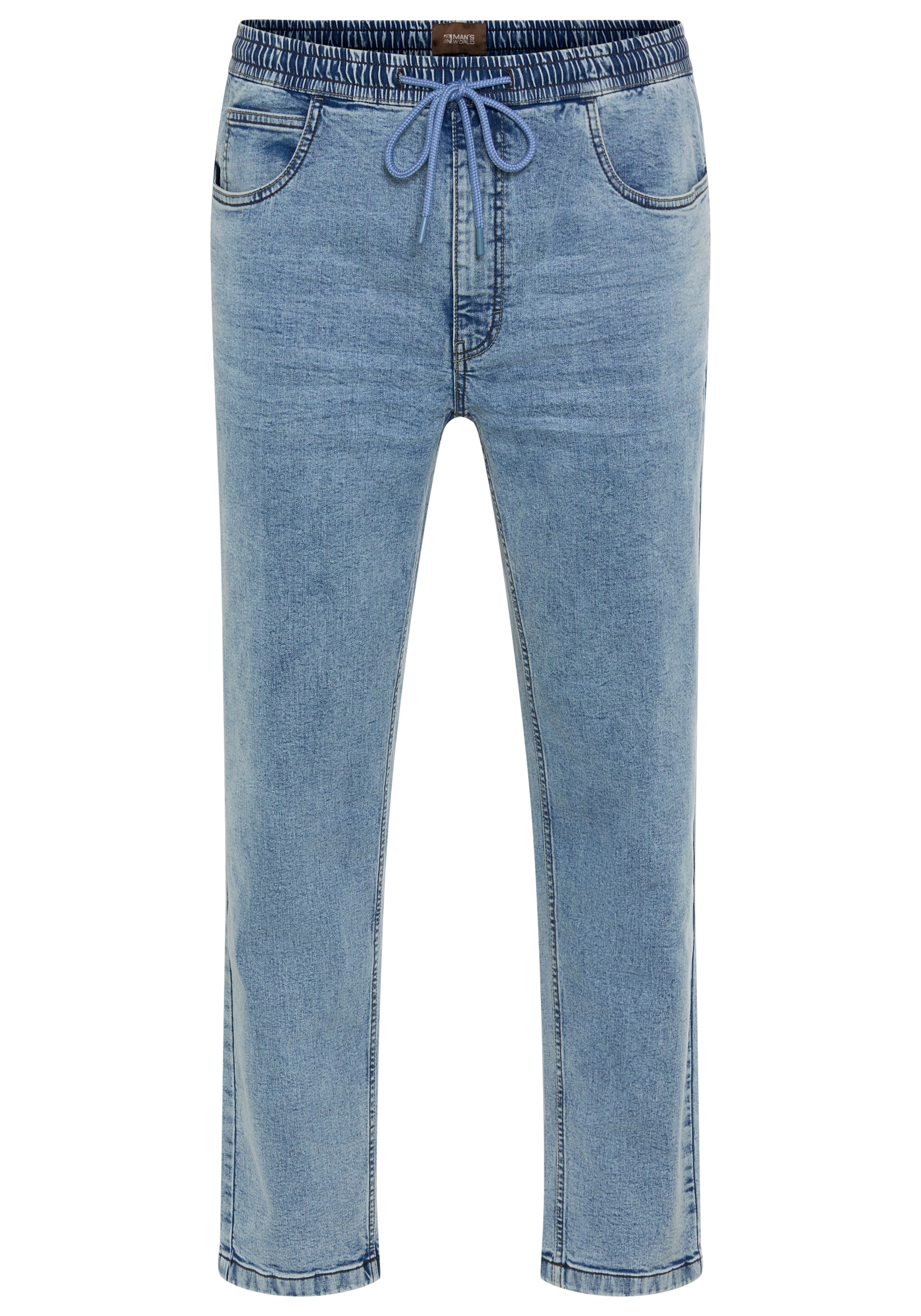Mans World Plus Schlupfjeans gerade geschnittenes Bein, Regular-Fit, mit Ko günstig online kaufen