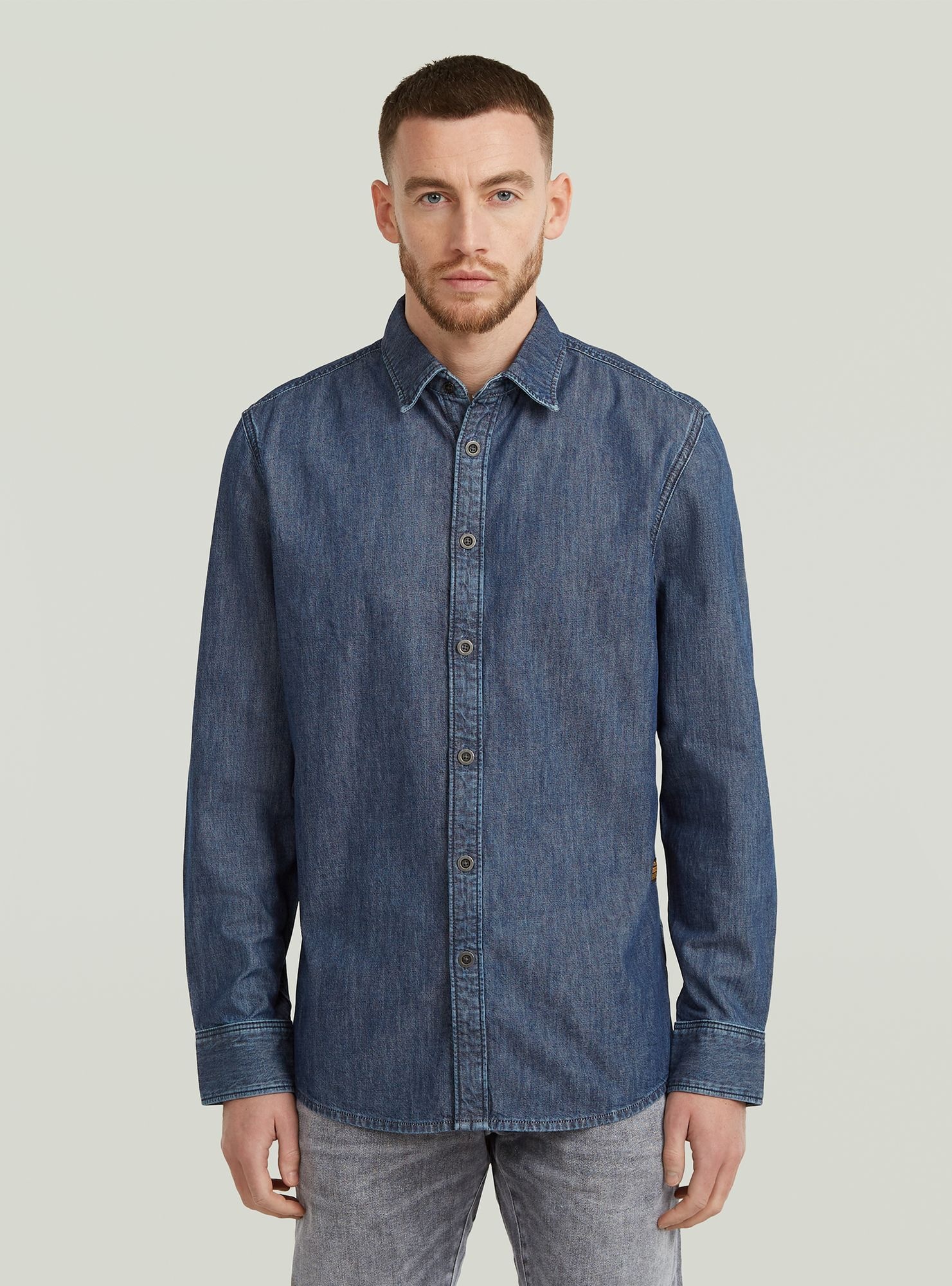 G-STAR Langarmshirt "Clean Slim Hemd" günstig online kaufen