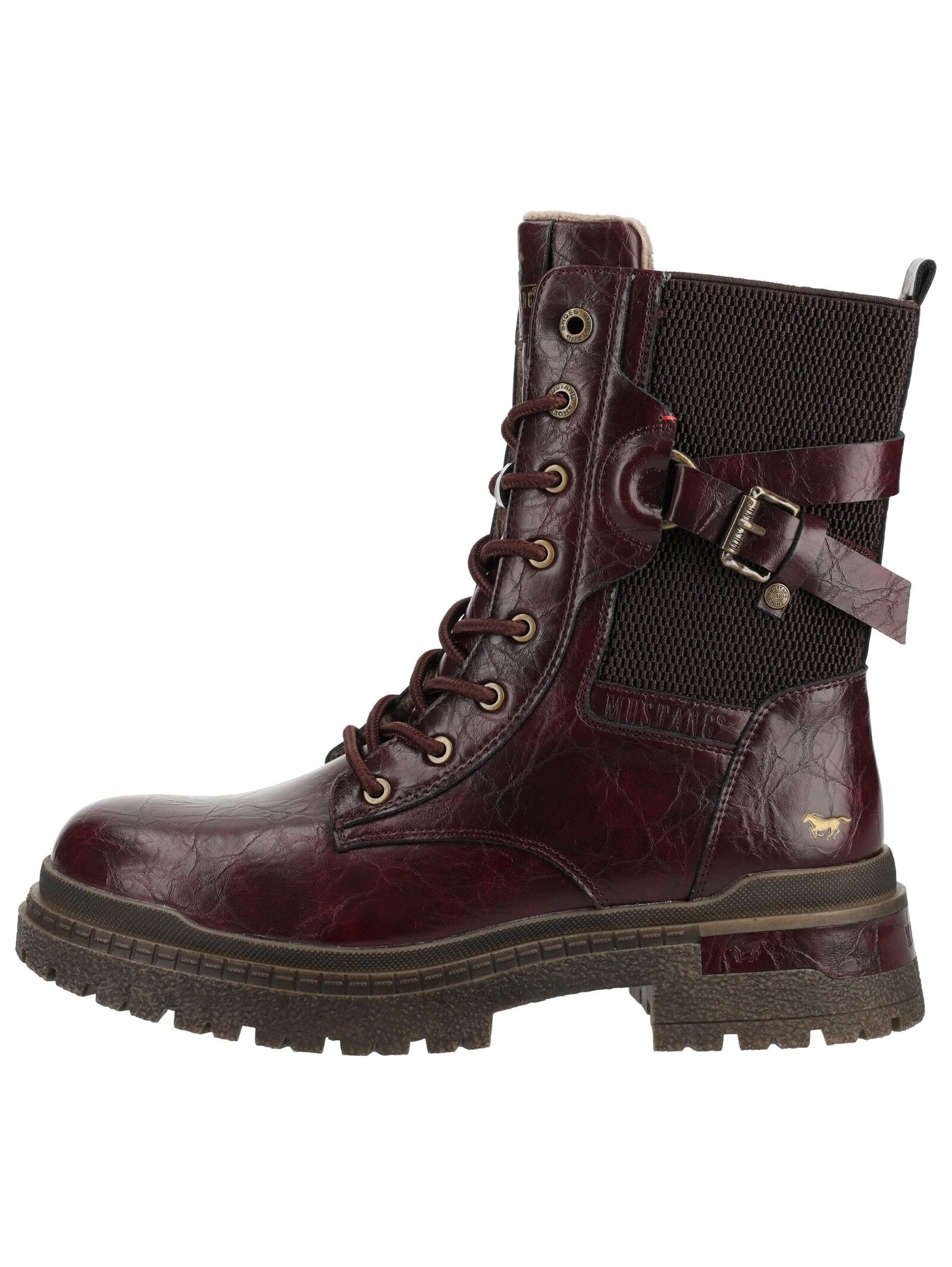 Mustang Shoes Schnürstiefelette »Mustang Shoes Stiefelette Lederimitat«