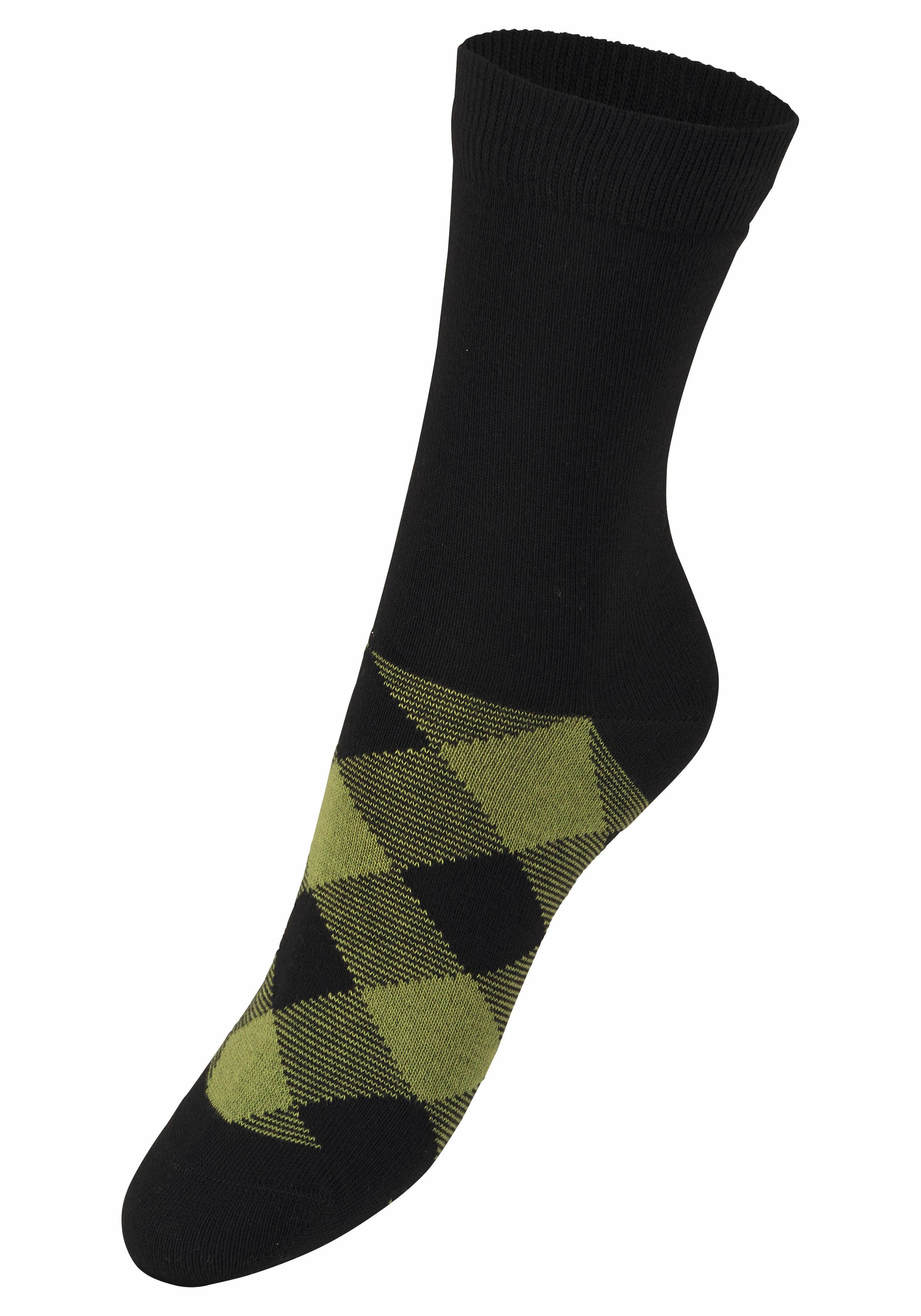 H.I.S Socken, (7 Paar), in angesagtem Rhombenmuster