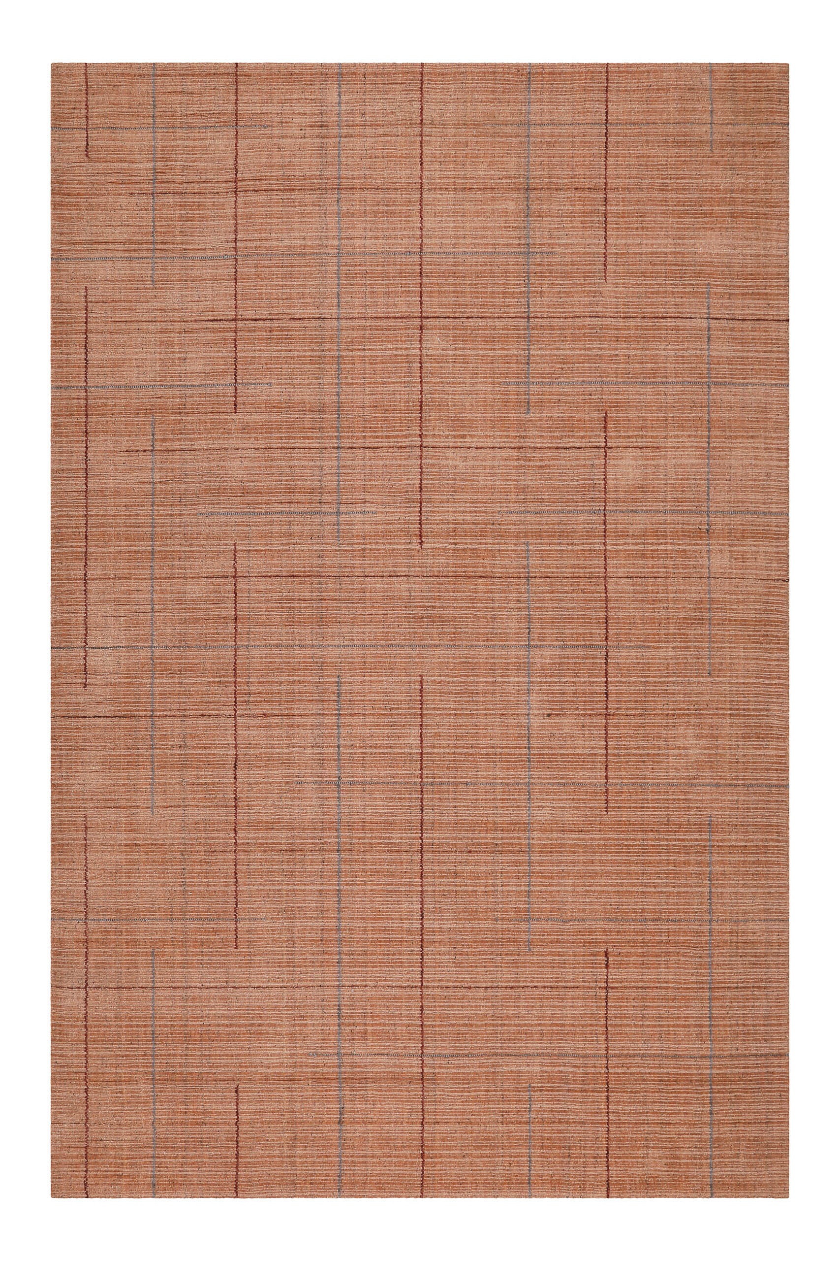 Wecon home Teppich »Milly« rechteckig 11 mm Höhe Kurzflorteppich, handgewebt, Naturfaser, Linienmuster, Wohnzimmer