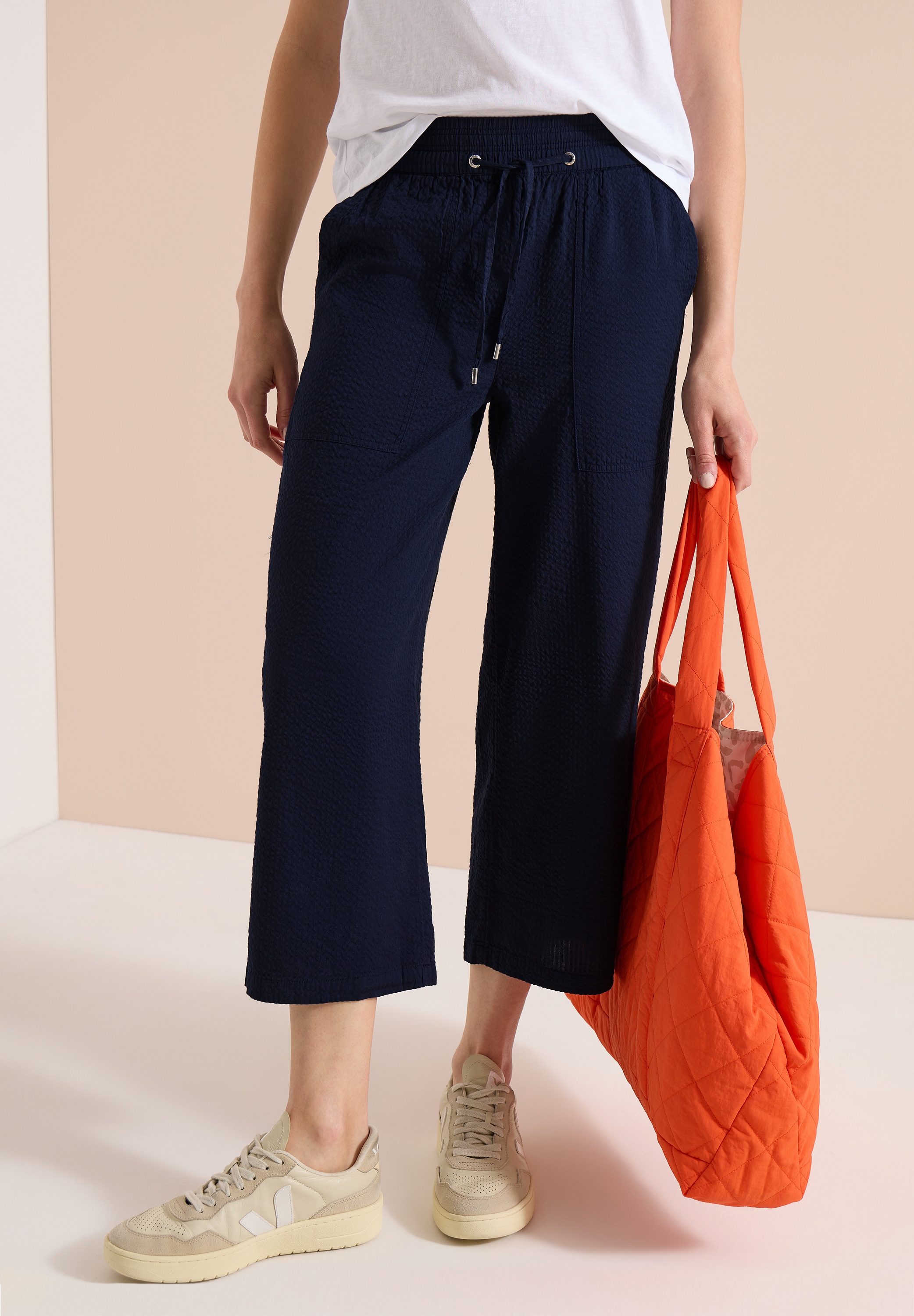 Cecil Culotte  aus Seersucker-Material