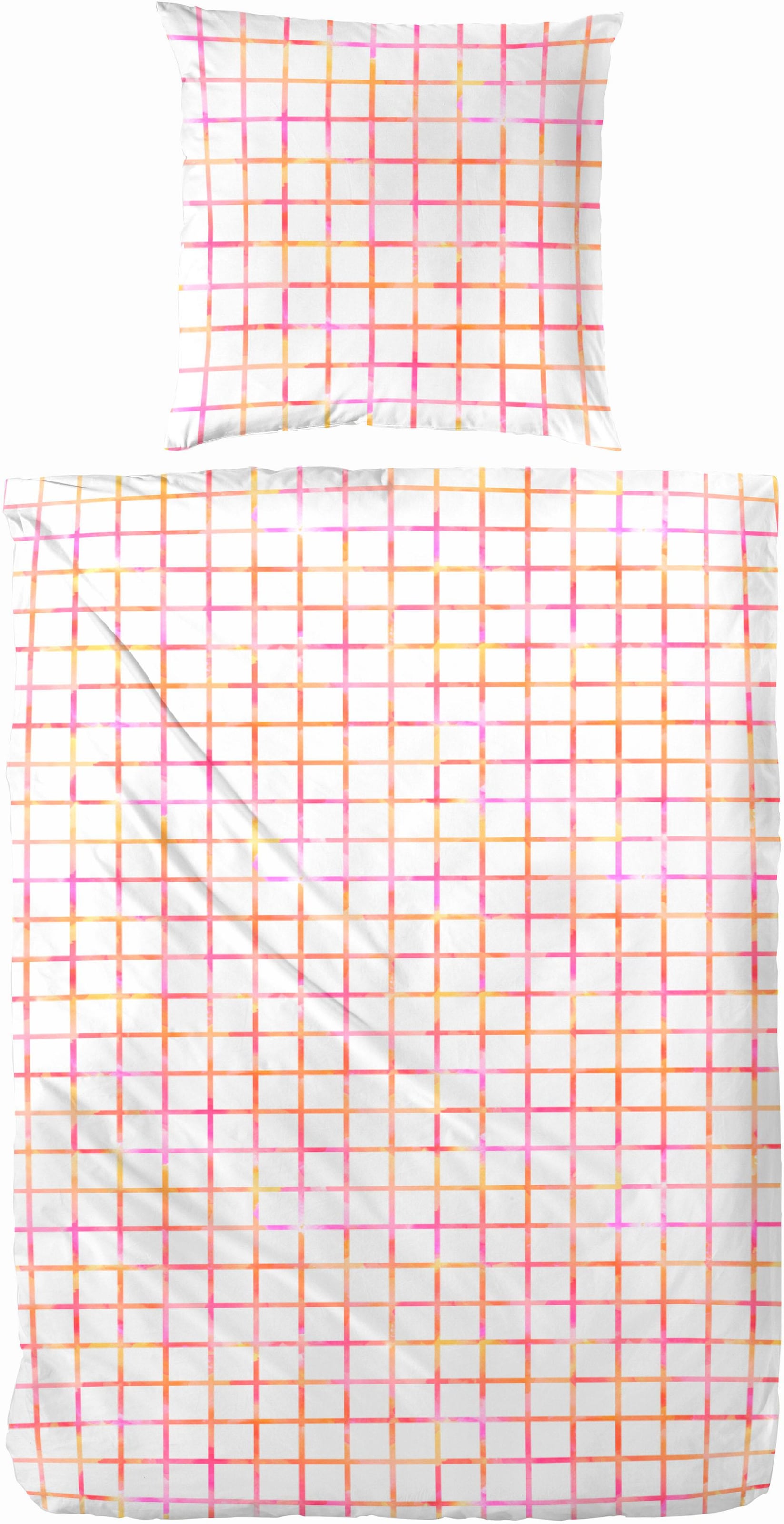 Primera Bettwäsche "Spotted" 2 Stk. mit Karomuster günstig online kaufen