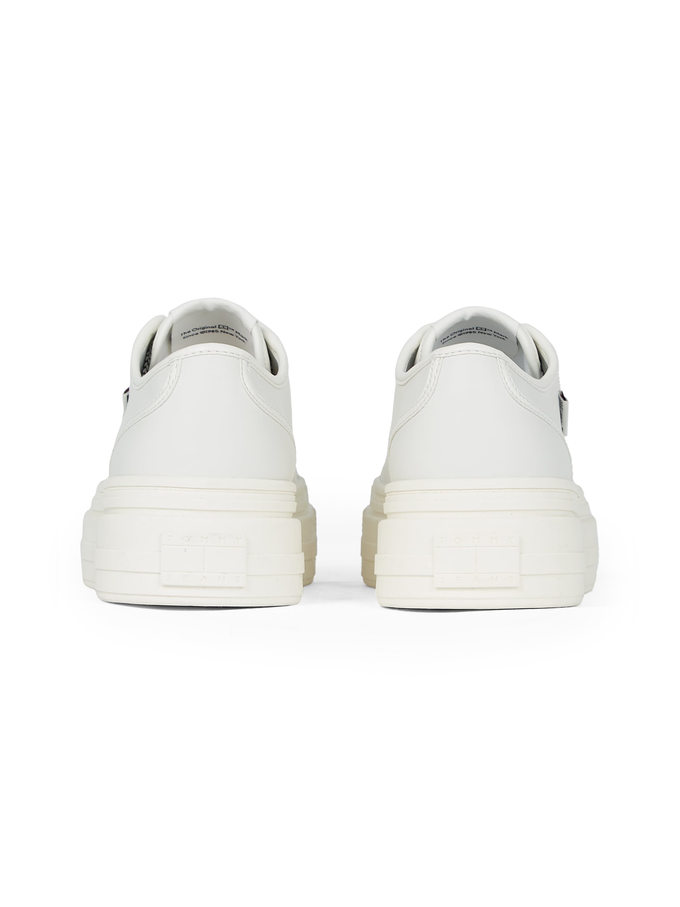 Tommy Jeans Plateausneaker »TJW FOXING VULC LC LEATHER«, Freizeitschuh, Halbschuh, Schnürschuh, Kontrast-Schnürsenkel