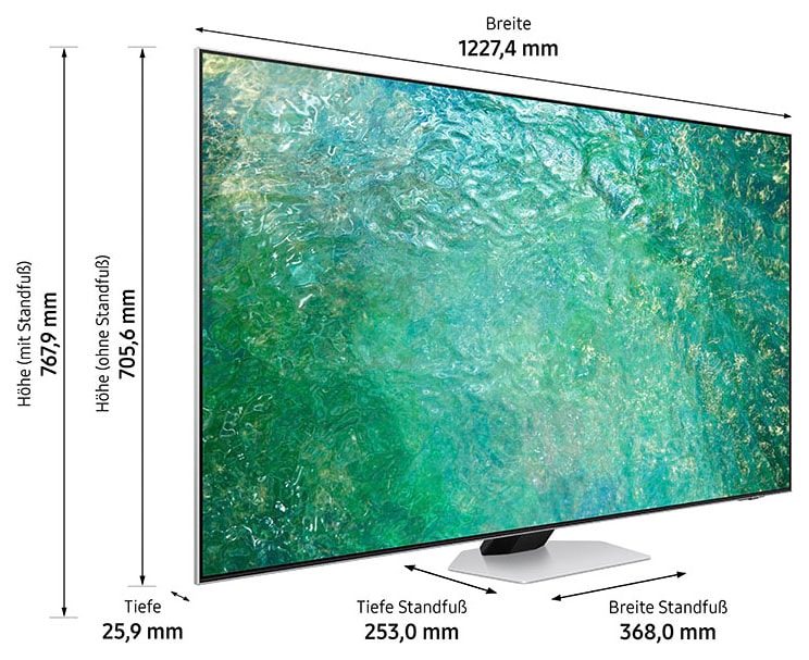 Samsung LED-Fernseher, 138 cm/55 Hub Smart-TV, Atmos Gaming BAUR & Prozessor Zoll, Quantum Neo | OTS-Gaming 4K-Dolby Hub-Smart HDR-Neural Quantum Hub 