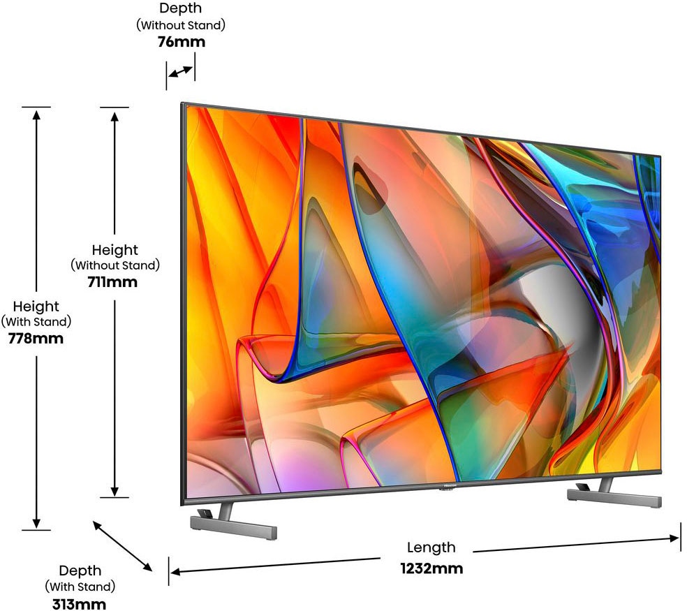 Hisense Mini-LED-Fernseher »55U6KQ«, Zoll, 139 | Ultra Smart-TV cm/55 BAUR 4K HD
