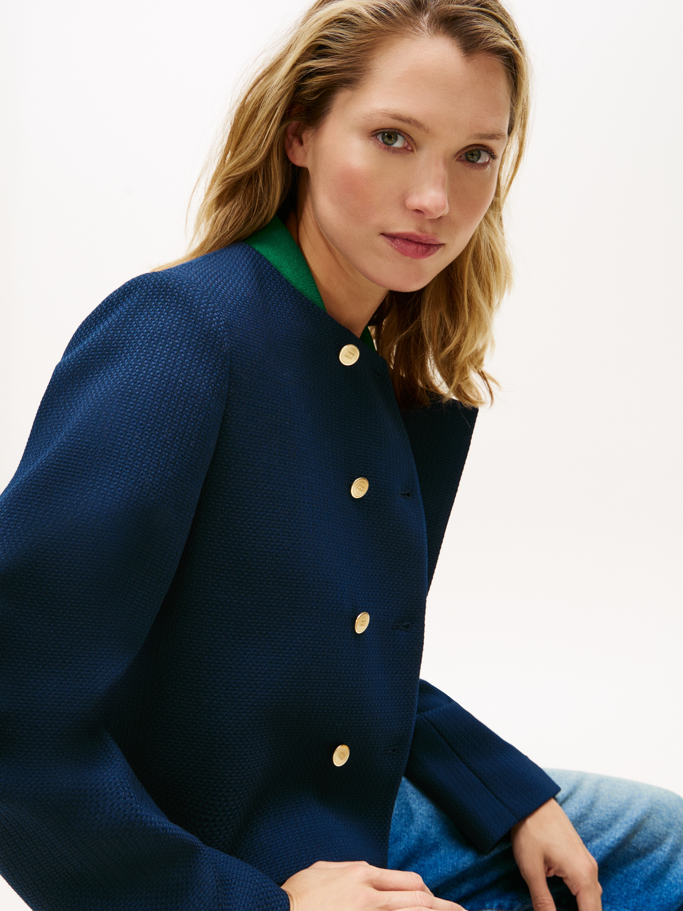 Tommy Hilfiger Kurzblazer »PREPPY TEXTURE LADY JACKET«