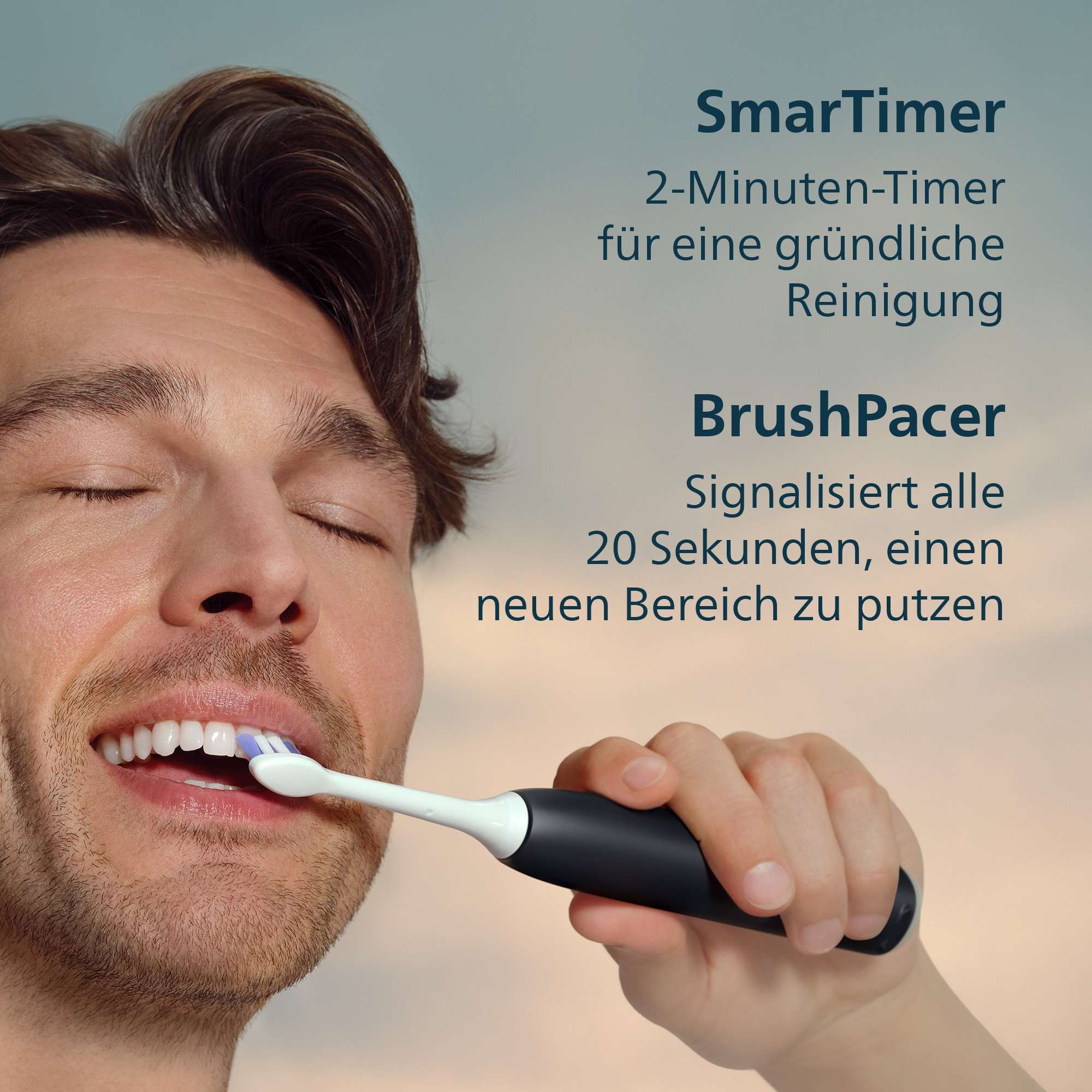 Philips Sonicare Elektrische Zahnbürste »Series 6500 HX7419/01« 2 Stk. Aufsteckbürsten mit Andruckkontrolle, 3 Intensitätsstufen, inkl. Ladegerät, Reiseetui