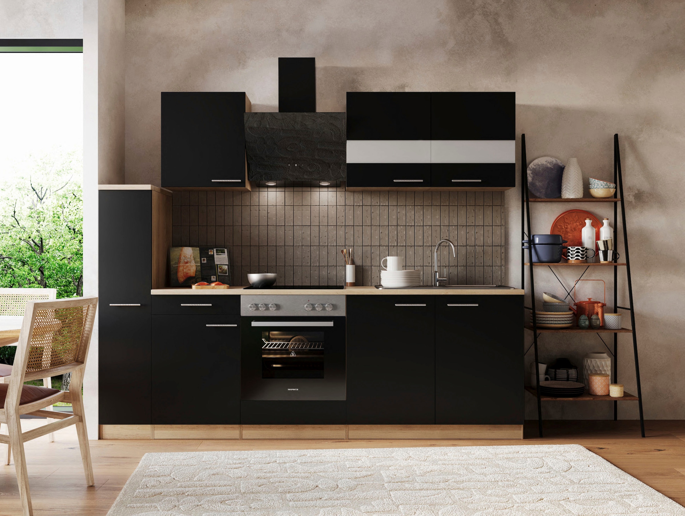 RESPEKTA Küche "Merle" Breite 240 cm, mit Soft-Close, in exklusiver Konfigu günstig online kaufen