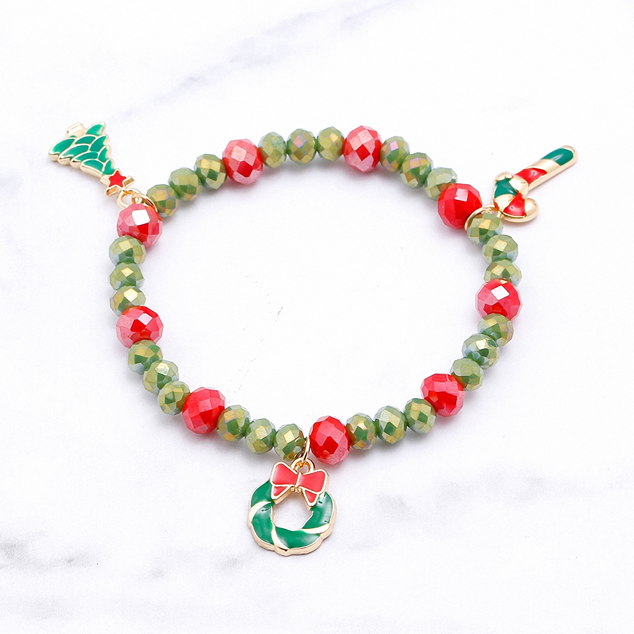 Adelia´s Armband »Weihnachtsschmuck Tannenbaum mit Strass Kristallen«, Weihnachtsschmuck