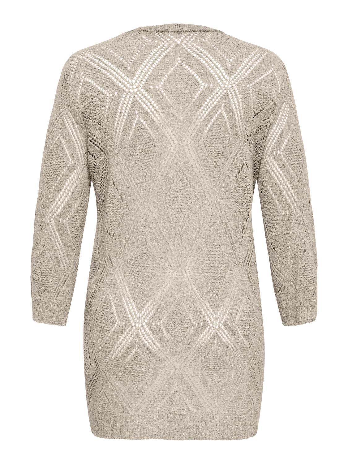 ONLY CARMAKOMA Strickjacke »CARPAMELA 4/5 OPEN CARDIGAN KNT«