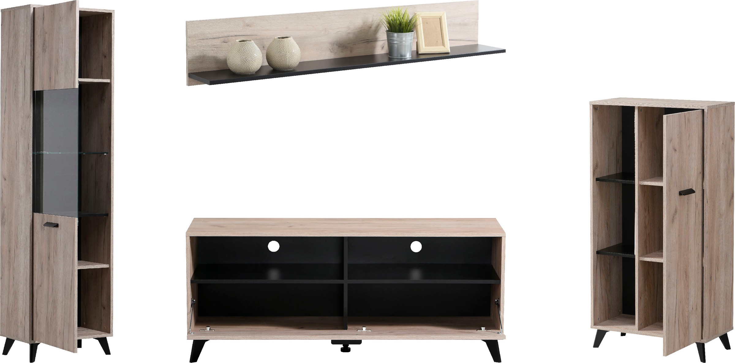 INOSIGN Wohnwand "Umbria" Set, 4 Stk. tlg. günstig online kaufen