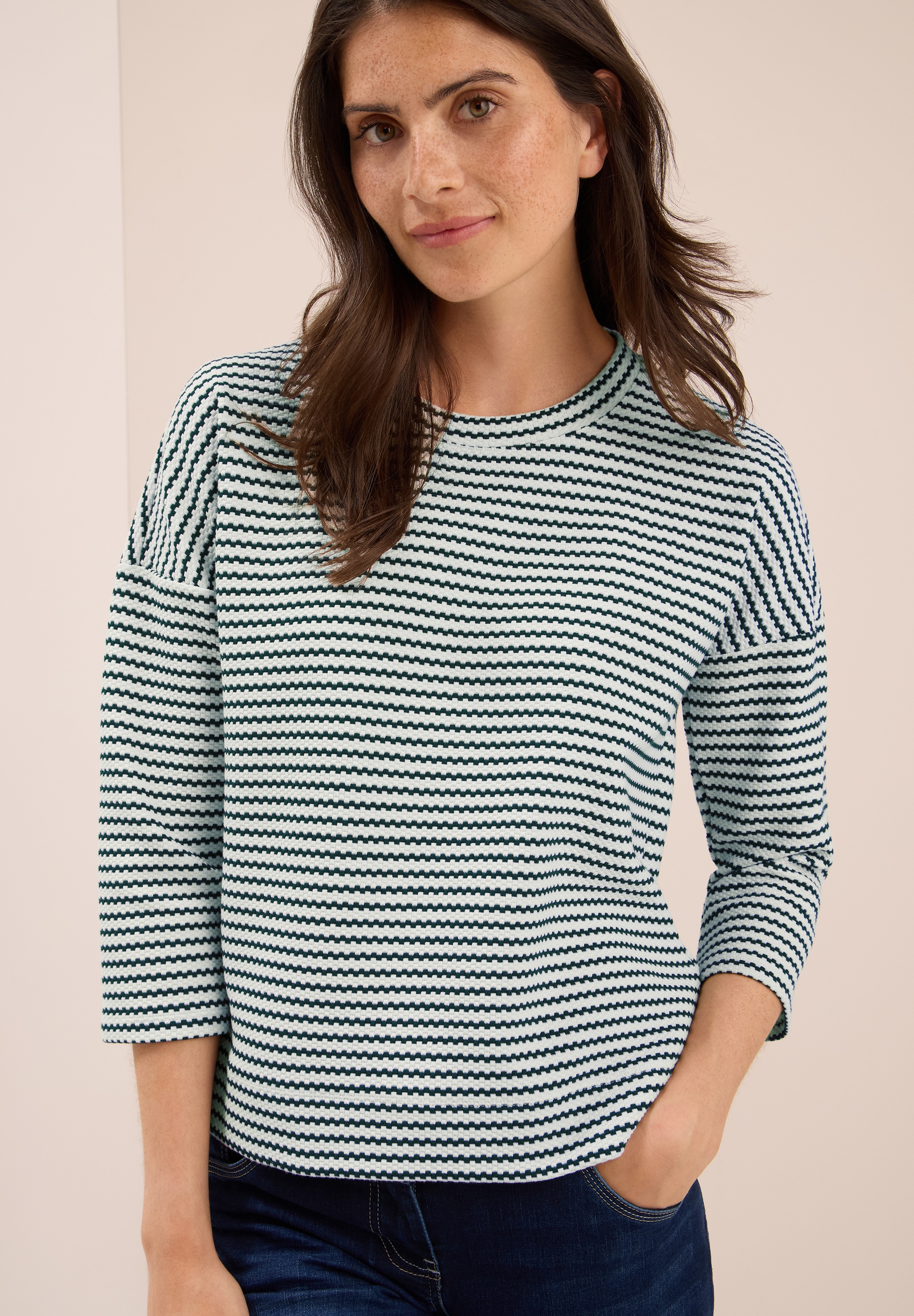 Cecil Print-Shirt mit Rundhalsausschnitt