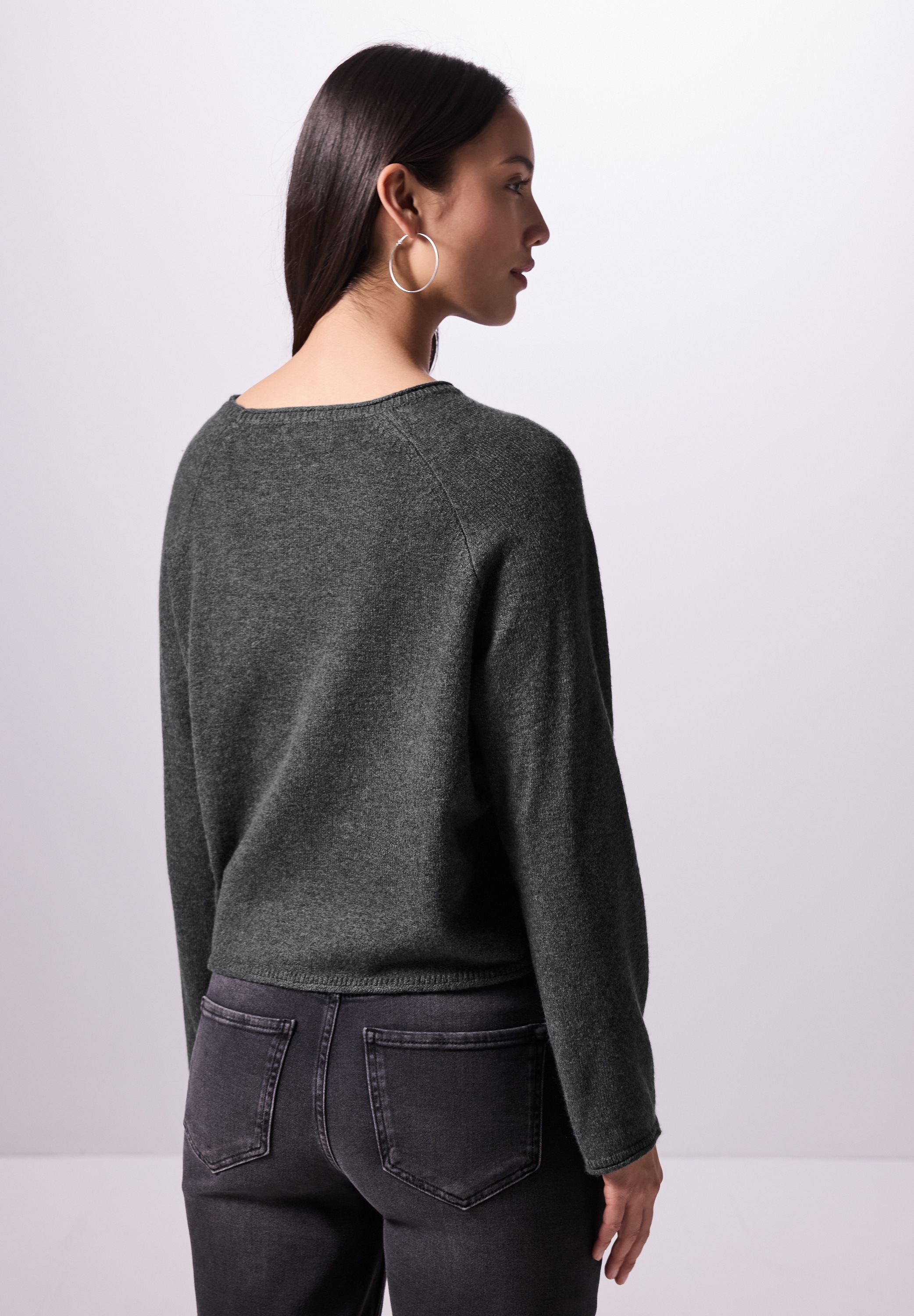 STREET ONE STUDIO Strickpullover, aus softem Materialmix