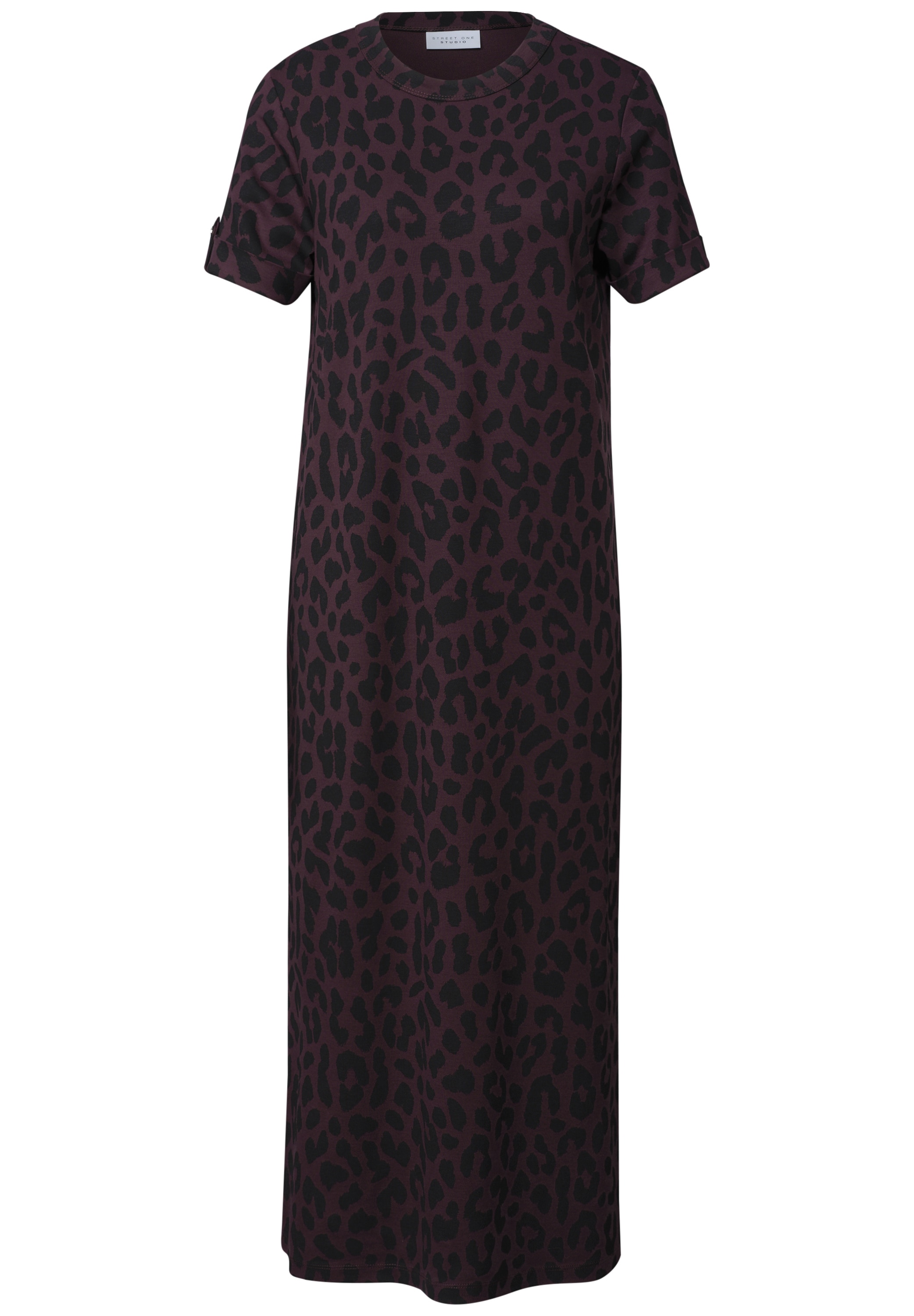 STREET ONE STUDIO Maxikleid Ohne Taschen mit Rundhalsausschnitt