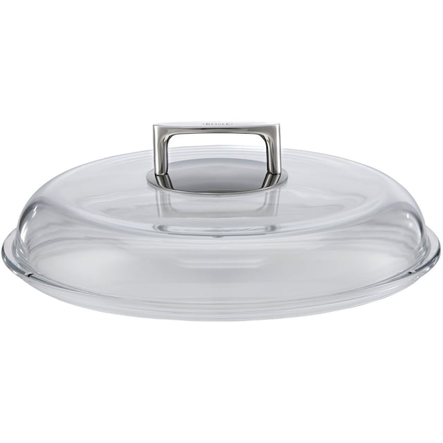 RÖSLE Deckel »SILENCE«, (1 tlg.), Glas, Griff aus Edelstahl, für  Bratpfannen, spülmaschinengeeignet | BAUR