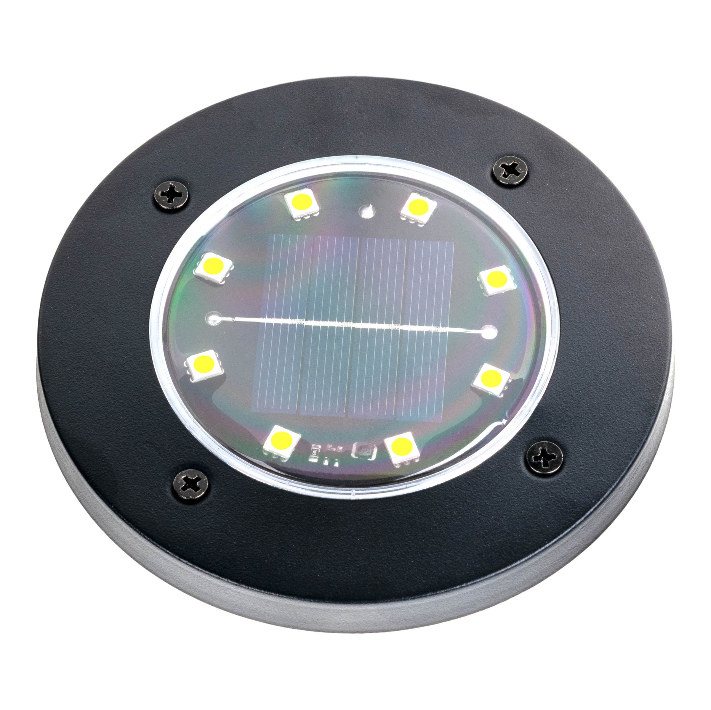 LED Solarleuchte NÄVE "Kian - Solar-Erdspieß", schwarz, H:12cm Ø:11,5cm, Leuchten, LED Solar-Boden-Erdspieß, Set, Solar-Lampe, Bodenleuchte 3