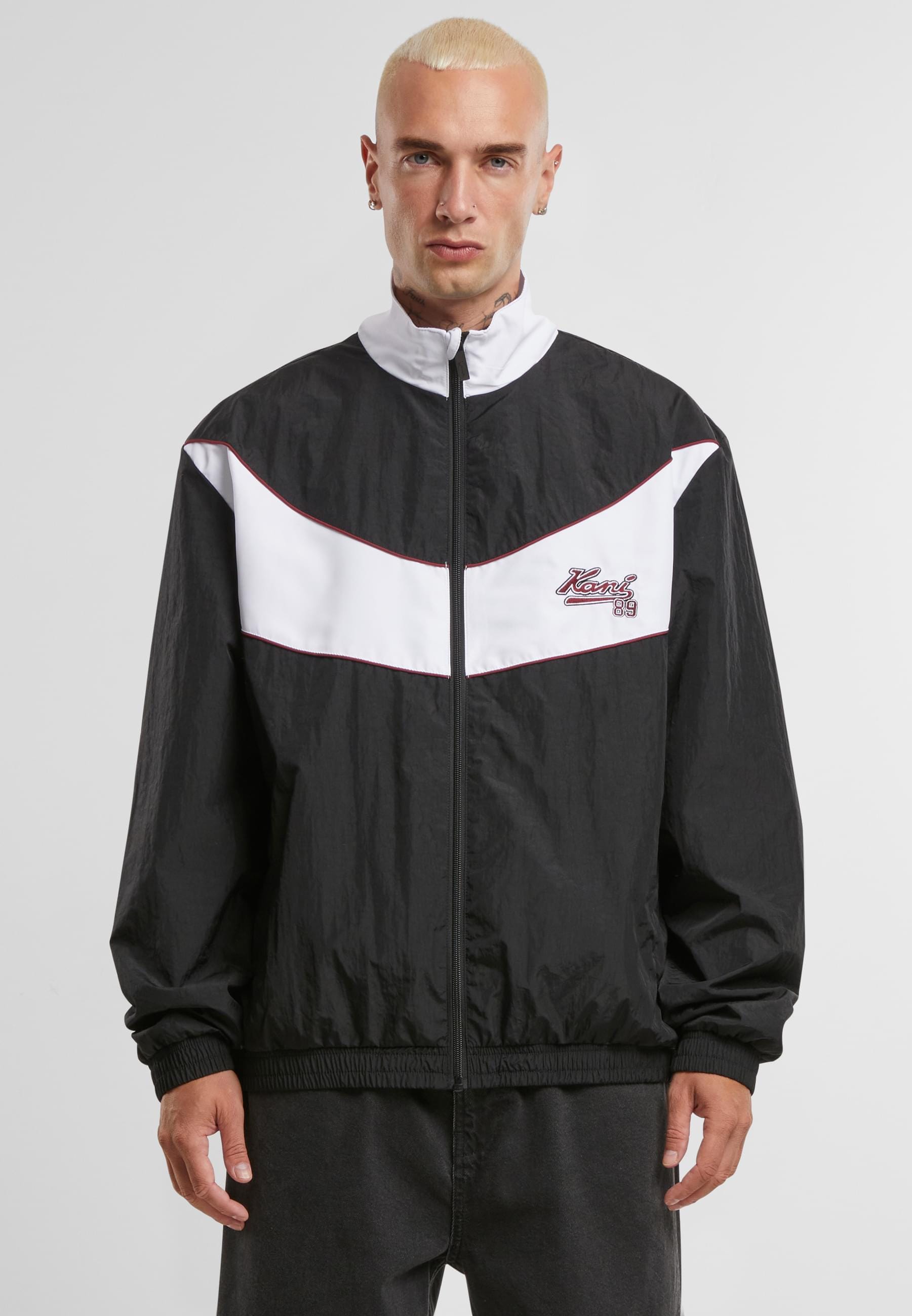 Karl Kani Trainingsjacke »Karl Kani Kani Varsity Trackjacket«, (1 St.), ohne Kapuze
