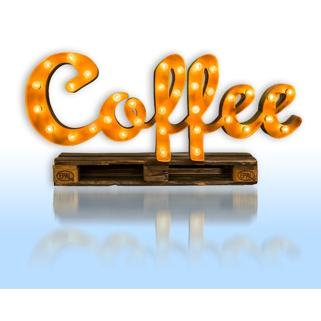 145x61 (exkl.) cm Coffee,46 »Coffee«, Wandlampe, - LIGHTS flammig-flammig, | BAUR Dekolicht Tischlampe 46 E14 Lichtquellen MARQUEE LED