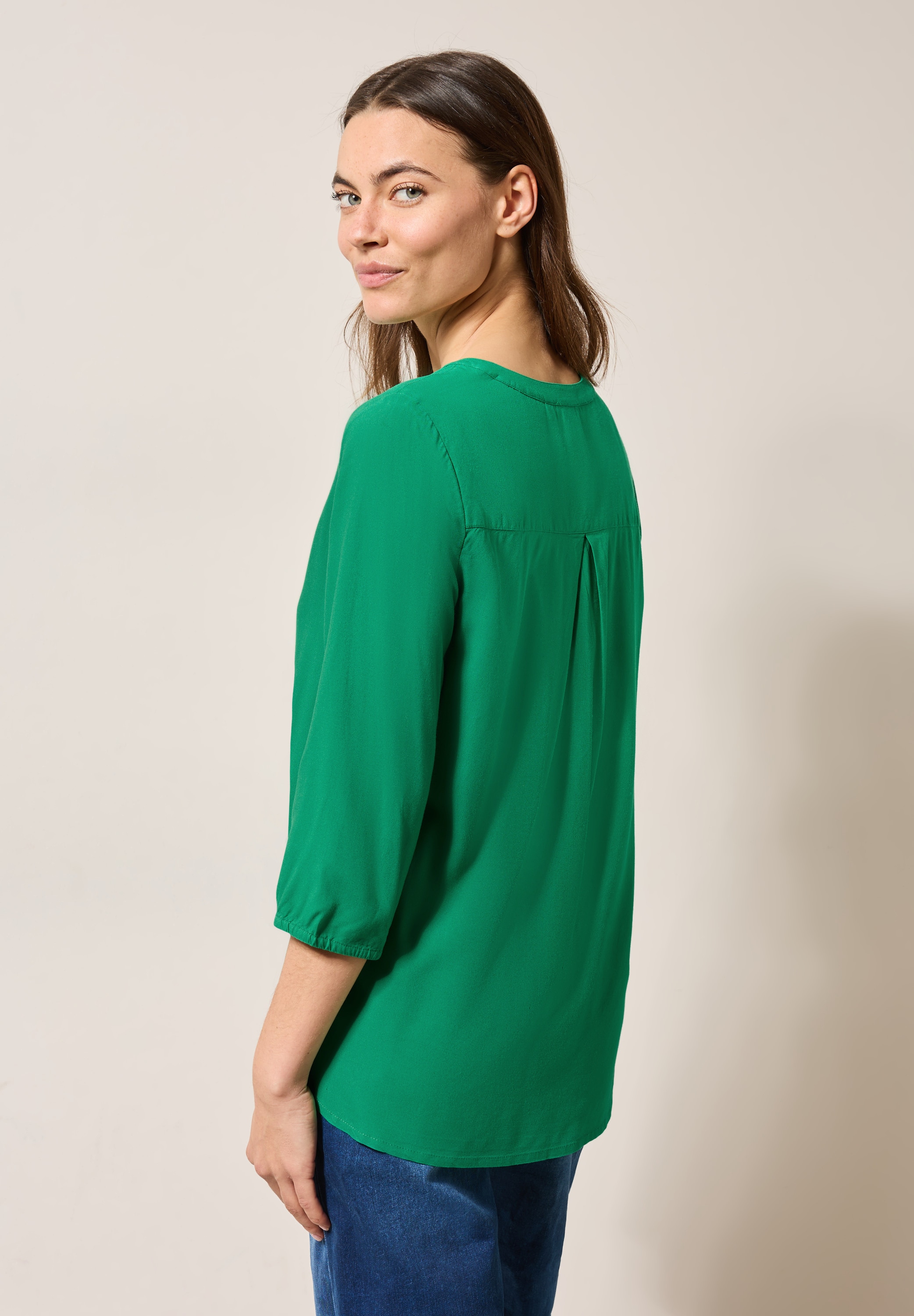 Cecil Klassische Bluse, mit 3/4 Ärmeln