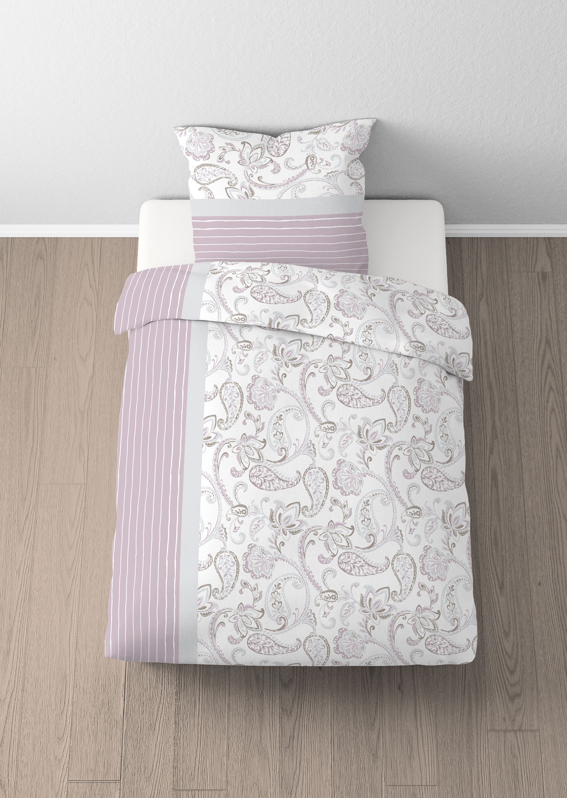Castell - Markenbettwäsche Bettwäsche »0351110«, Poly-Cotton, wohlig warm, pflegeleicht, atmungsaktiv, Reißverschluss