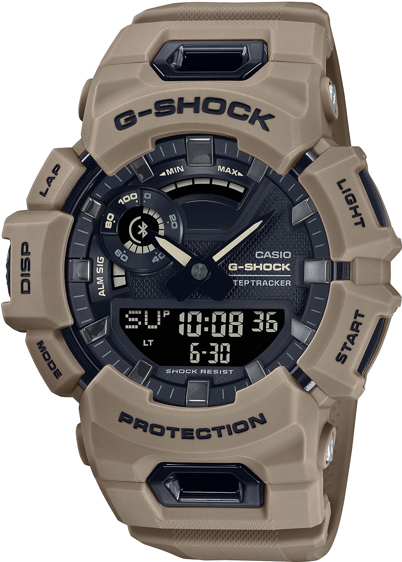 CASIO G-SHOCK Herren Smartwatch "GBA-900-1AER", braun, Smartwatches, Armbanduhr,Herren,Bluetooth,Schrittzähler,digital, bis 20bar wasserd.