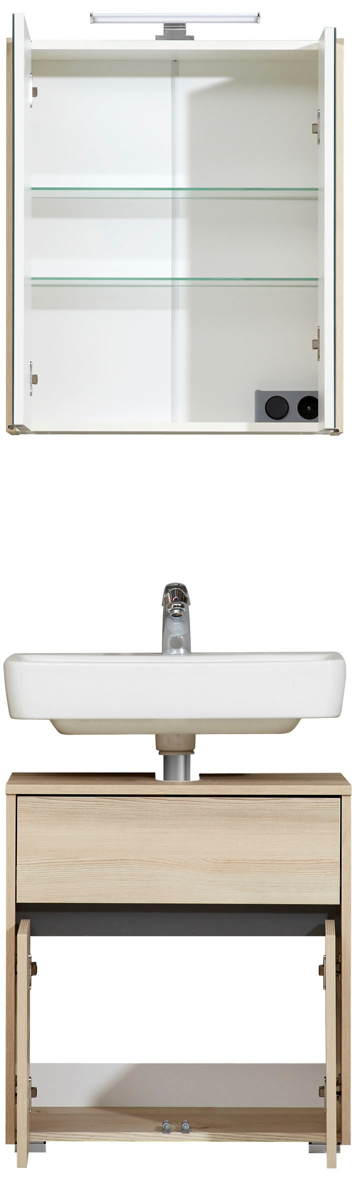 Saphir Badmöbel-Set "Mineralmarmor-Waschisch und Waschtischunterschrank" Ko günstig online kaufen