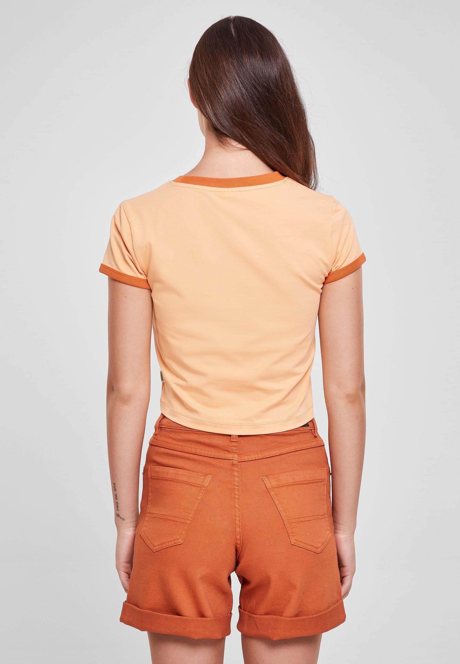 URBAN CLASSICS T-Shirt »Urban Classics Damen Ladies Stretch Jersey Cropped Tee«, (1 tlg.)