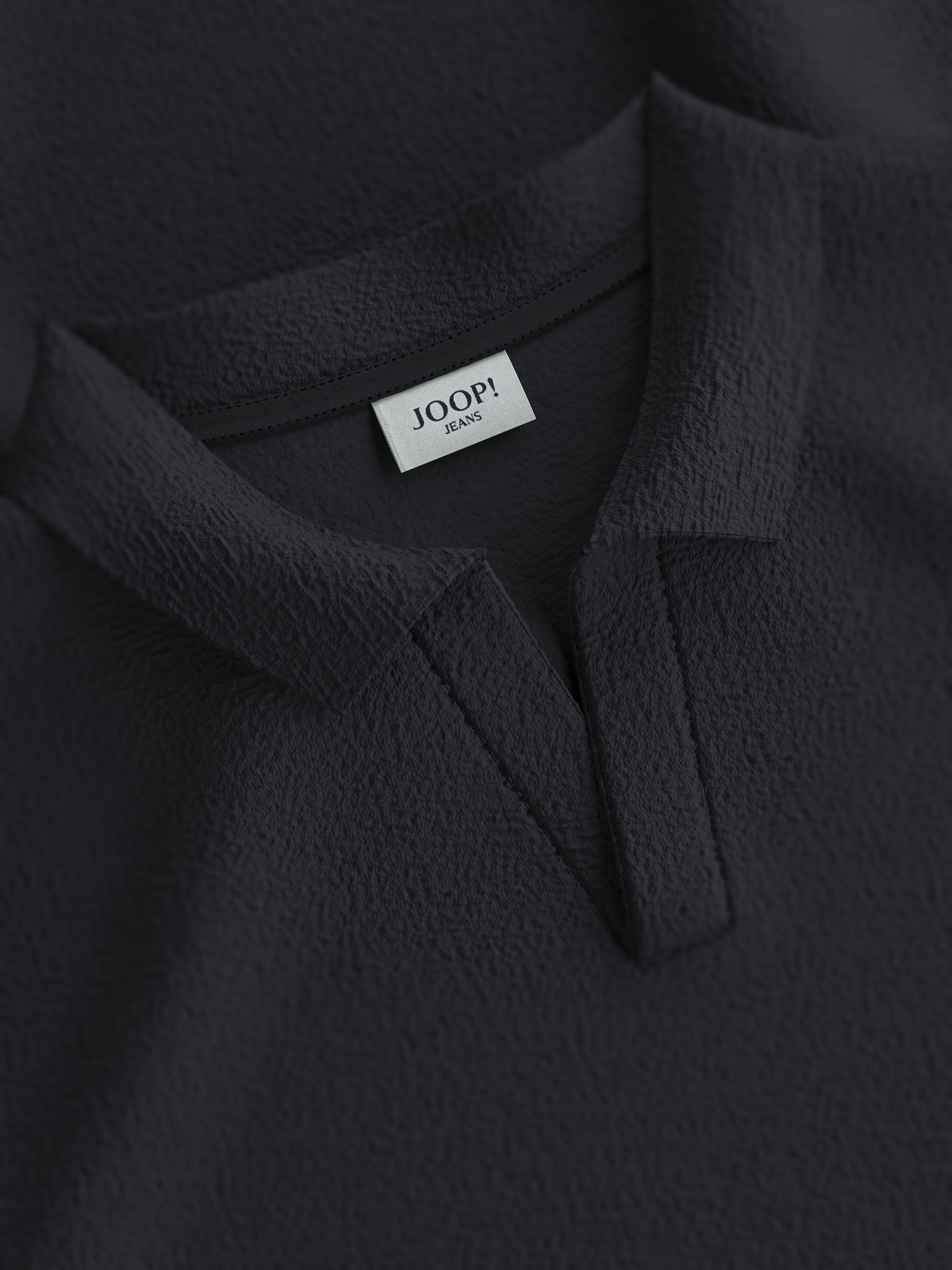 Joop Jeans Poloshirt »Antal«, Kragen ohne Knöpfe