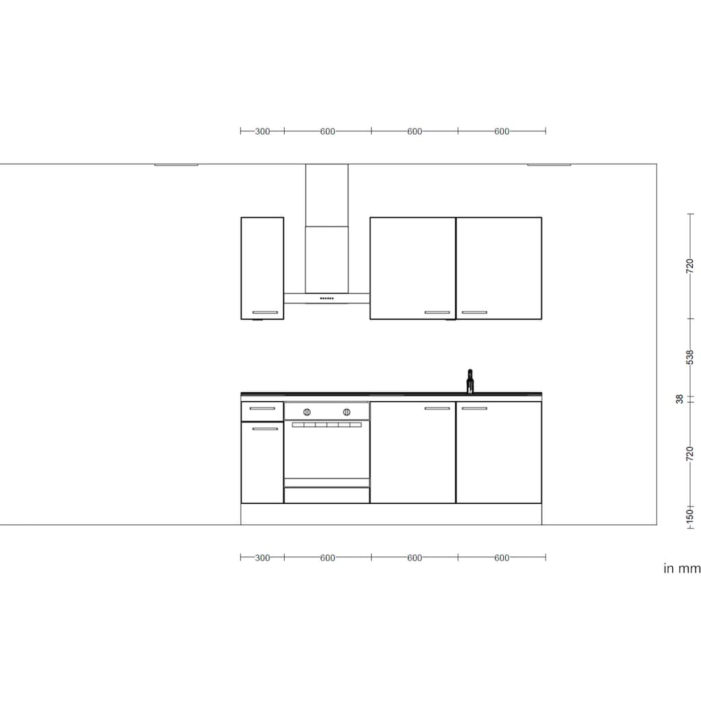 nobilia® Küchenzeile »"Structura basic"«