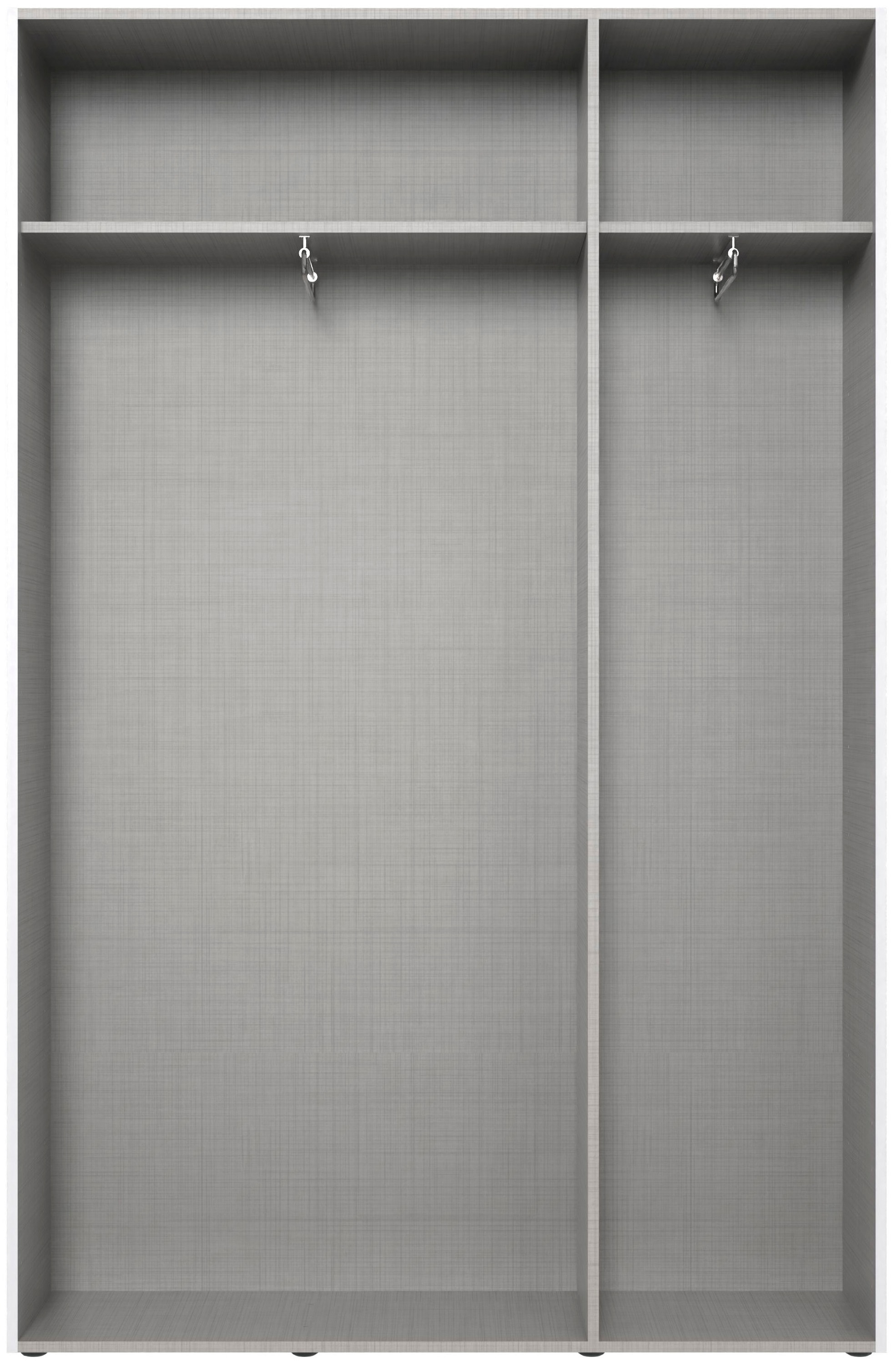 Wimex Kleiderschrank »Mugano,in 8 Breiten,3 Höhen,2 Tiefen, viele Farben, Made in Germany«, (in Basic oder Premium Ausstattung mit 2 weiteren Einlegeböden), mit langen oder kurzen Griffen aus Metall, mit oder ohne Spiegel