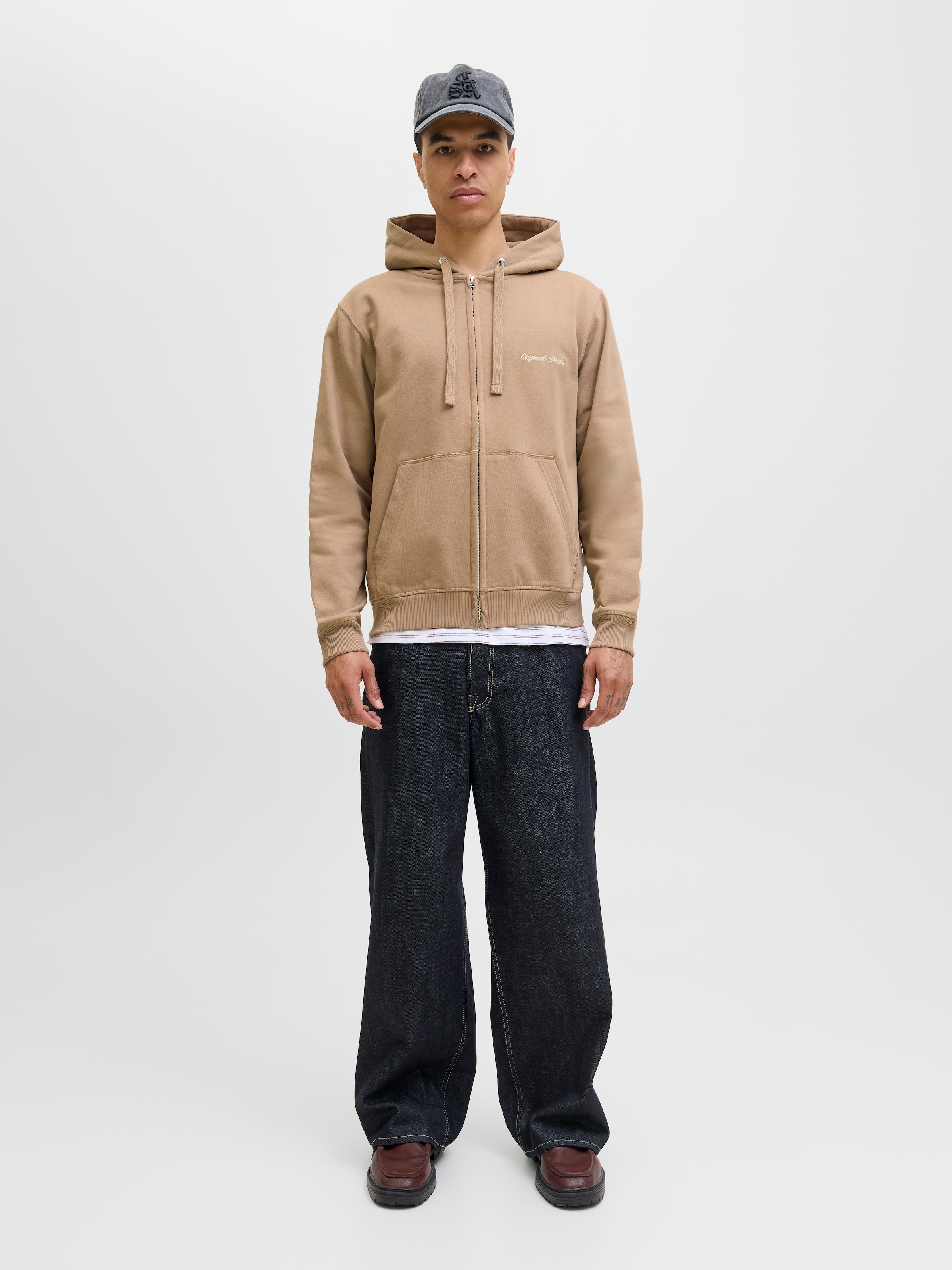 Jack & Jones Kapuzensweatshirt »JORNORREBRO EMB SWEAT ZIP HOOD NOOS«