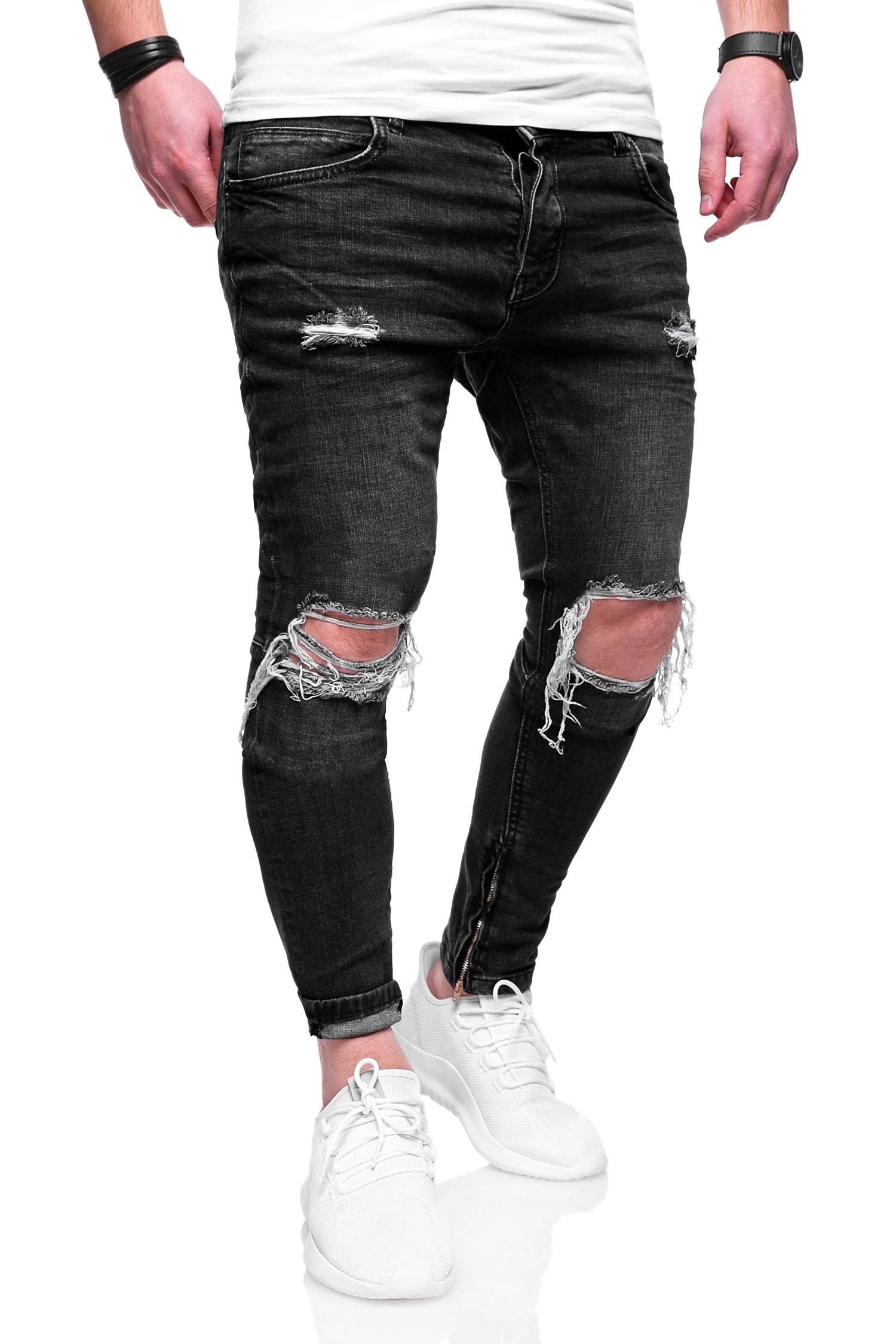 behype Röhrenjeans "SPIKE", (1 tlg.), im Used-Look günstig online kaufen