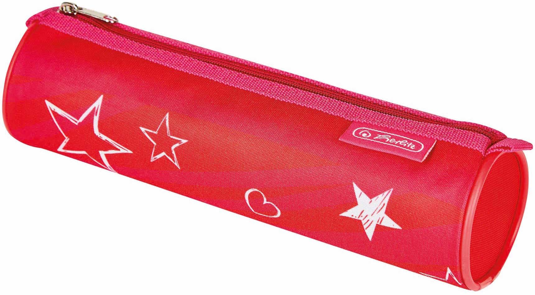 Herlitz Schulrucksack »SoftLight Plus, Stars&Stripe«, Reflektoren-Floureszierende Flächen, mit 2 abnehmbaren Applikationen
