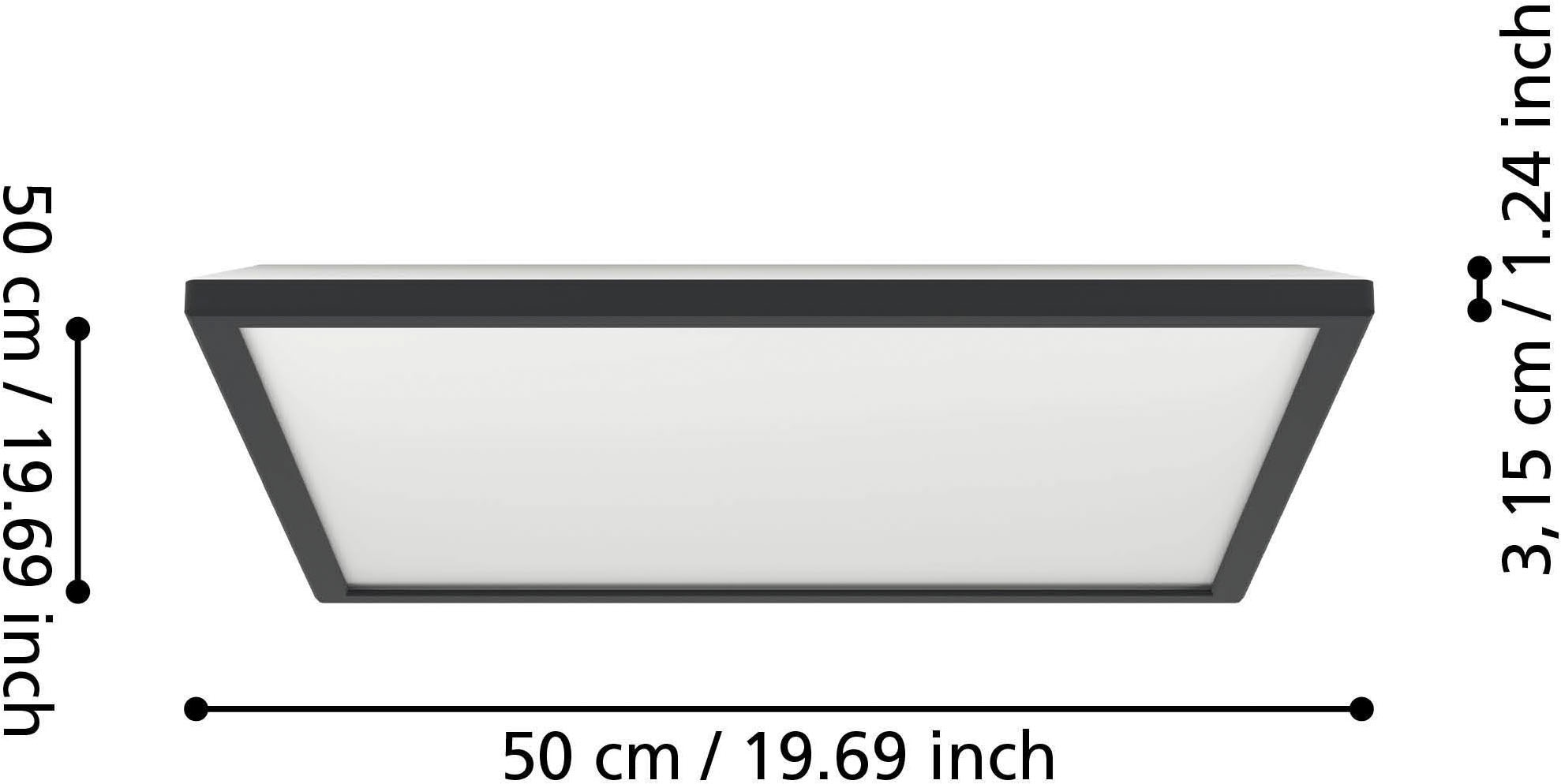 EGLO Deckenleuchte »Rovito-R Deckenlampe, Deckenbeleuchtung, Badlampe, Kunststoff, IP44« LED-Modul 1 Stk. Kaltweiß | Neutralweiß | Warmweiß