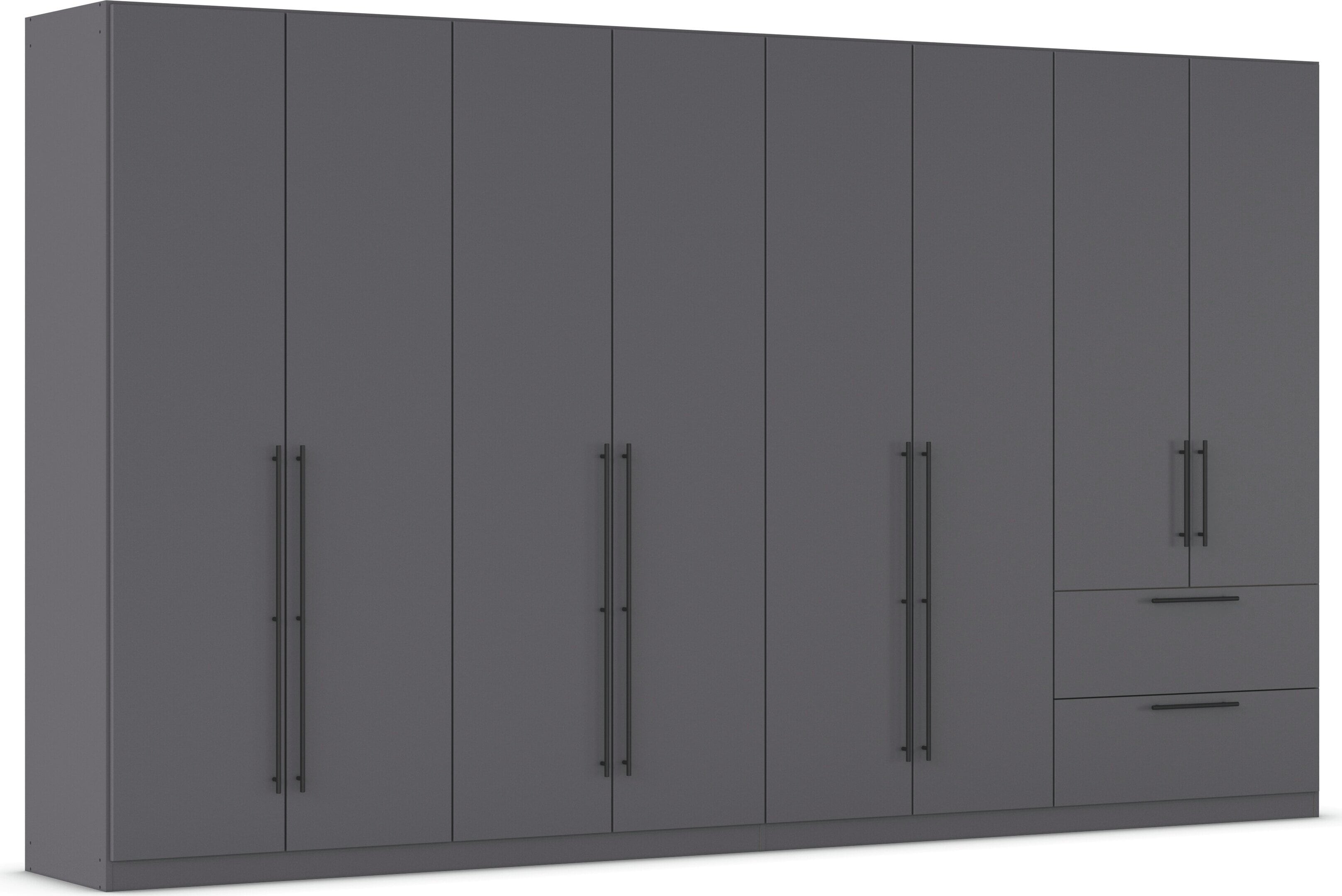 OTTO home Kleiderschrank "Mehrzweckschrank Aktenschrank Möbel Mietswohnung Schlafzimmer AVOLA" 3 verschiedene Ausstattungen BASIC/CLASSIC/PREMIUM (inkl. SOFT-CLOSE), mit hochwertigen Stangengriffen aus Metall in Schwarz MADE IN GERMANY