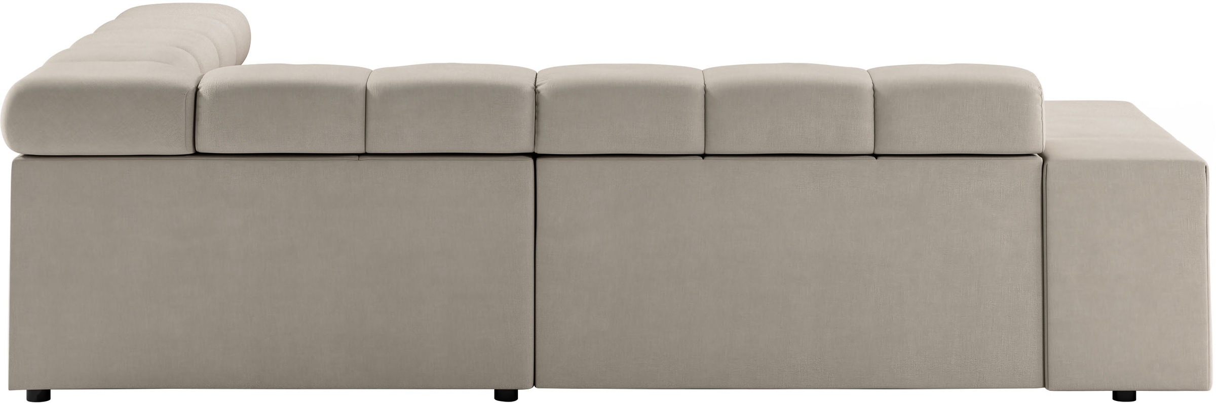 INOSIGN Ecksofa »Ancona, incl. Kopfteilverstellung + 3 Zierkissen, L-Form, bequem«, wahlweise motorische Sitztiefenverstellung, B/T(H: 249/215/70 cm
